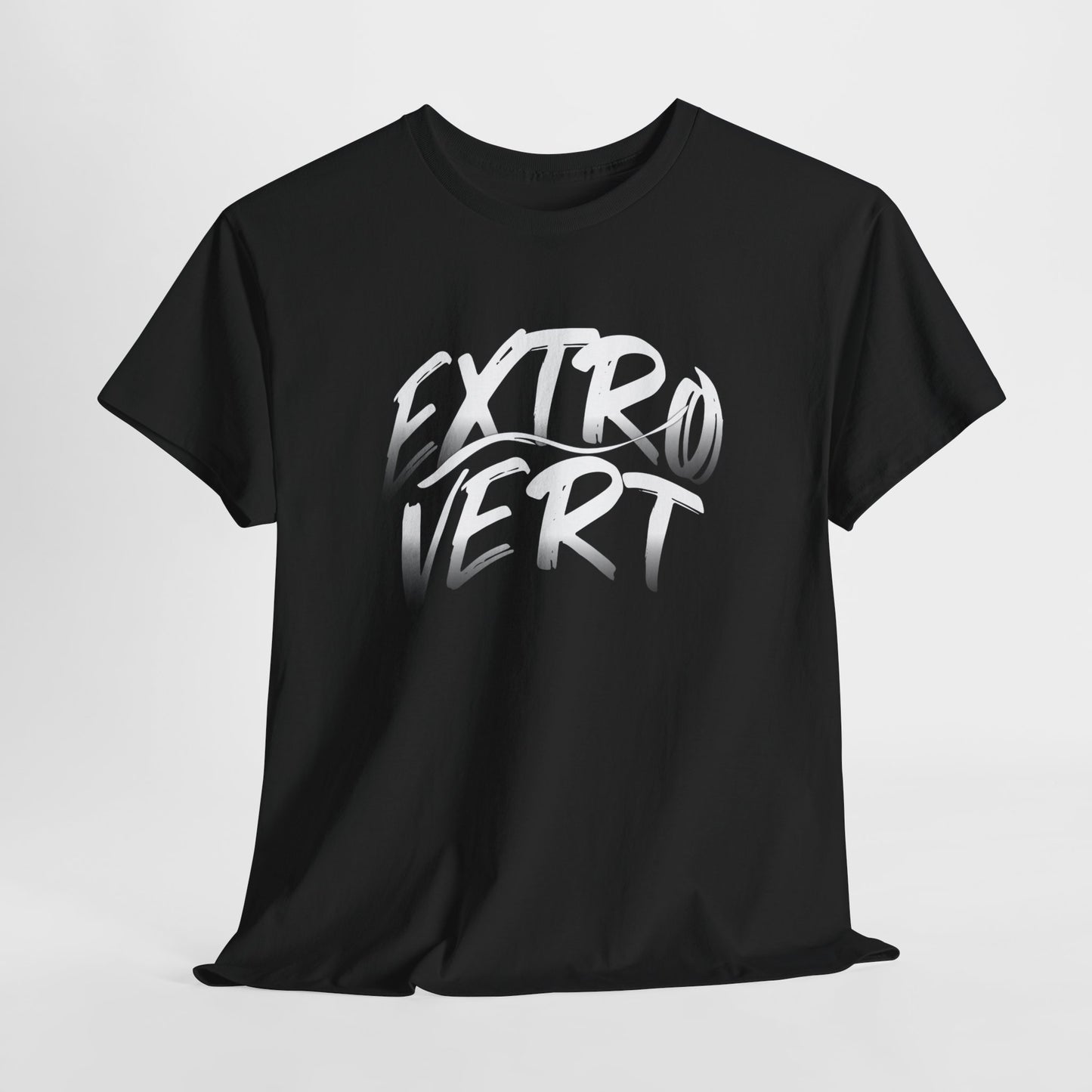 Extrovert Unisex Heavy Cotton Tee - Casual Wear, Gift for Social Butterflies, Graphic Tee, Everyday Comfort, Fun Statement Shirt