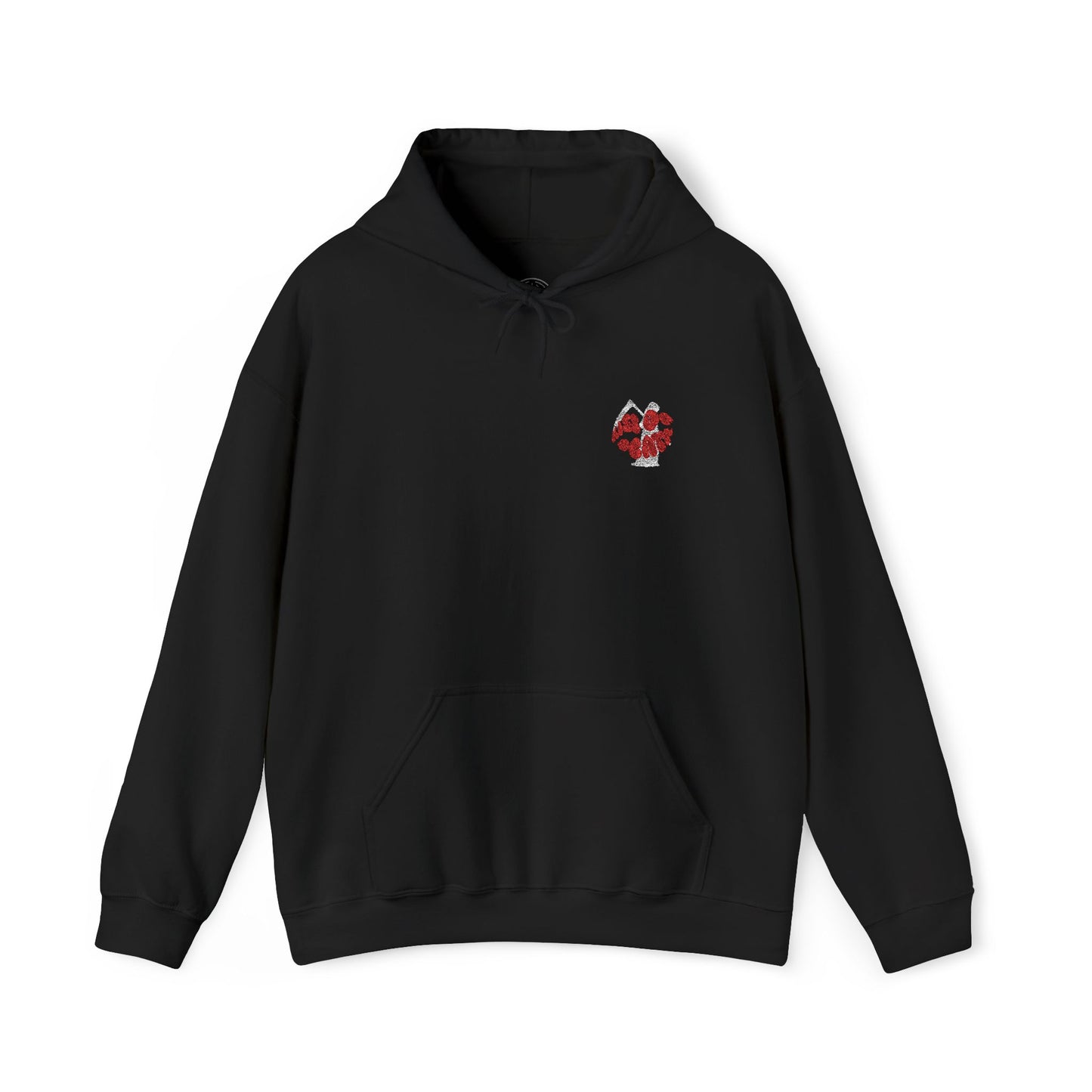 Kiss of death hoodie, Cool embroidery design hoodie, kangaroo pouch pocket hoodie, adjustable drawstring hood