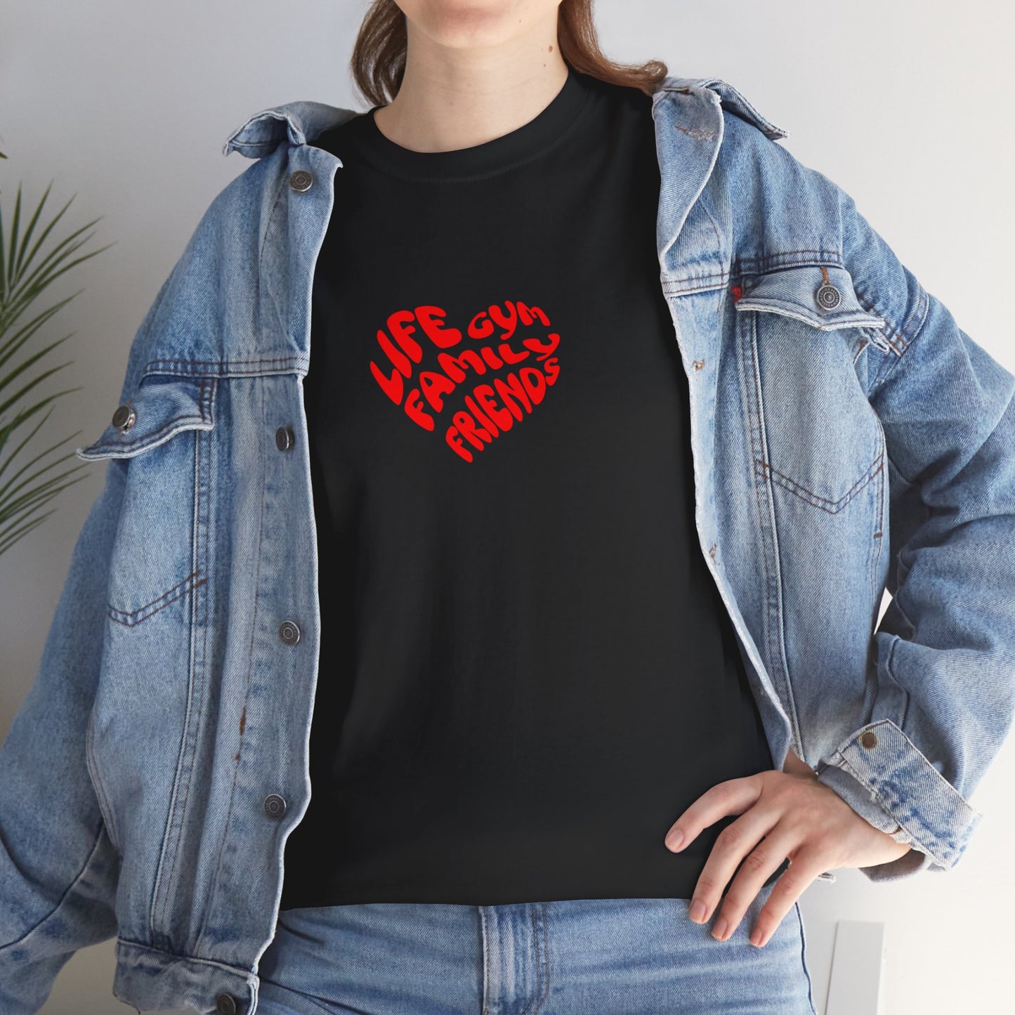 Life family friends gym shirt gym shirt fitness enthusiast shirt gym rat shirt