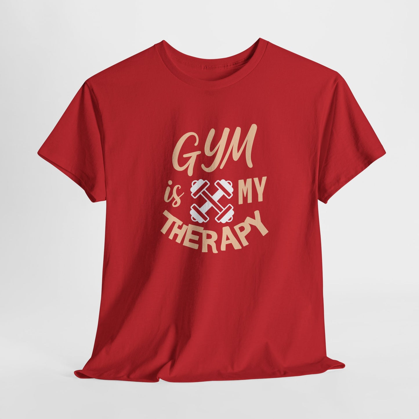 Gym Therapy Tee - Unisex Heavy Cotton T-Shirt, Fitness Apparel, Workout Gift, Motivational Shirt, Gym Lover Clothing