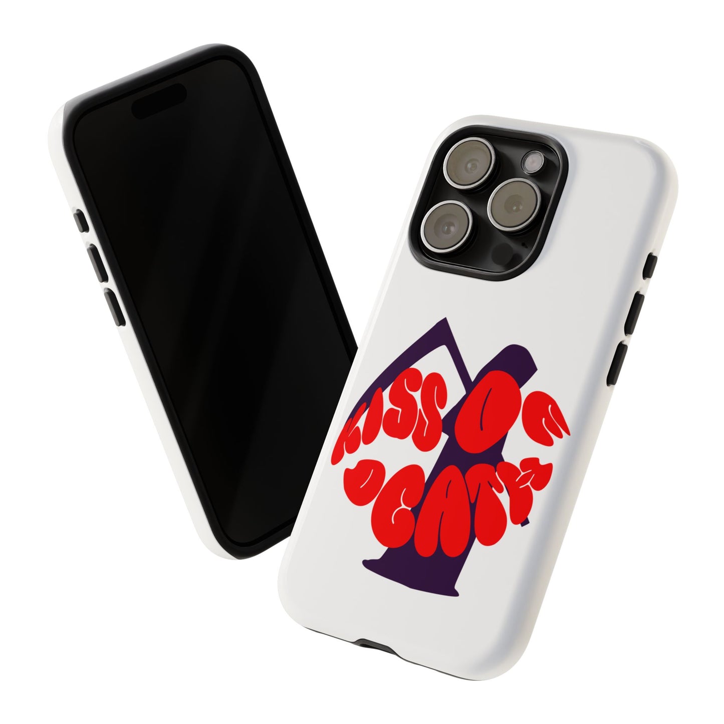 kiss Of Death iPhone Google Pixel Samsung Galaxy, cool design white phone case, iPhone phone Samsung galaxy Google pixel phone case