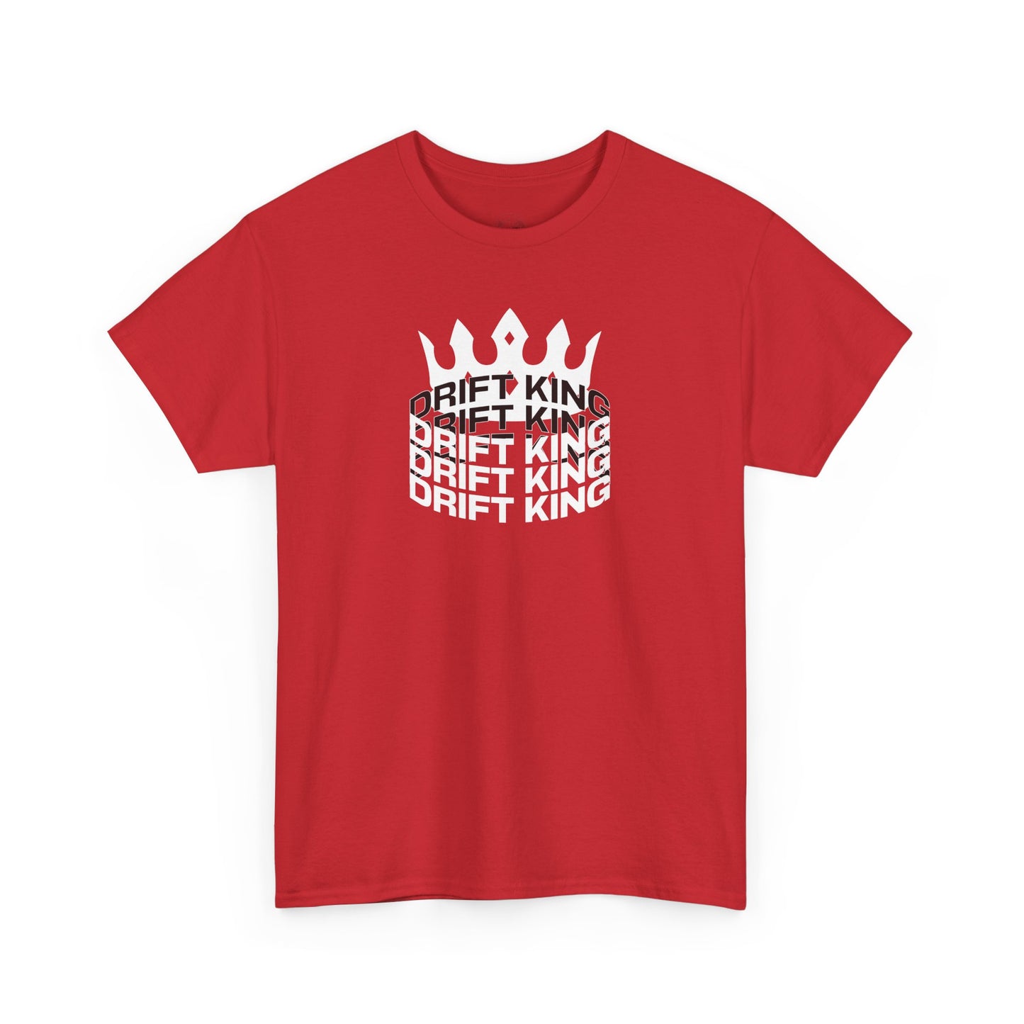 Drift King Unisex Heavy Cotton Tee - Stylish Streetwear, Perfect for Car Enthusiasts, Gift for Drivers, Casual Wear, Unique Tee