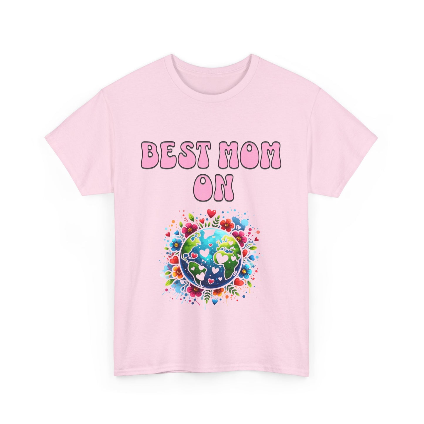 Best Mom in the world shirt Heavy Cotton Tee, Unisex T-Shirt, Mother's Day Shirt, Gift for Mom, Casual Wear, Fun Tee