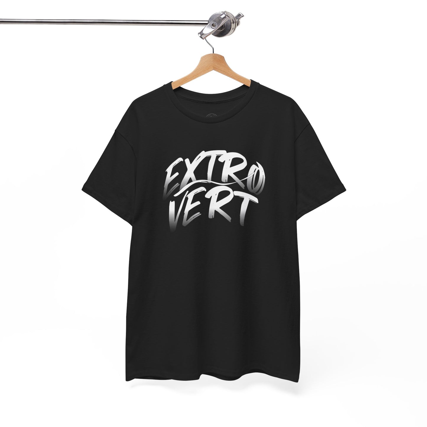 Extrovert Unisex Heavy Cotton Tee - Casual Wear, Gift for Social Butterflies, Graphic Tee, Everyday Comfort, Fun Statement Shirt