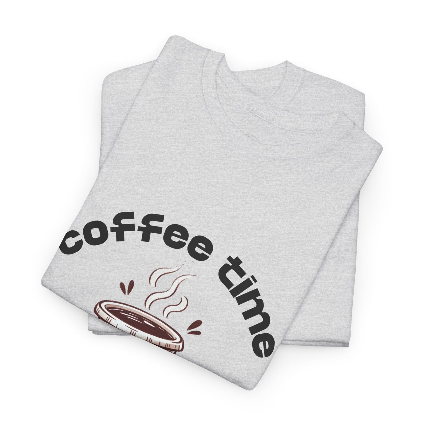 Coffee time anytime T-shirt, Unisex Cotton Shirt, Cute Coffee Lover Gift, Casual Outfit, Daily Reminder T-Shirt