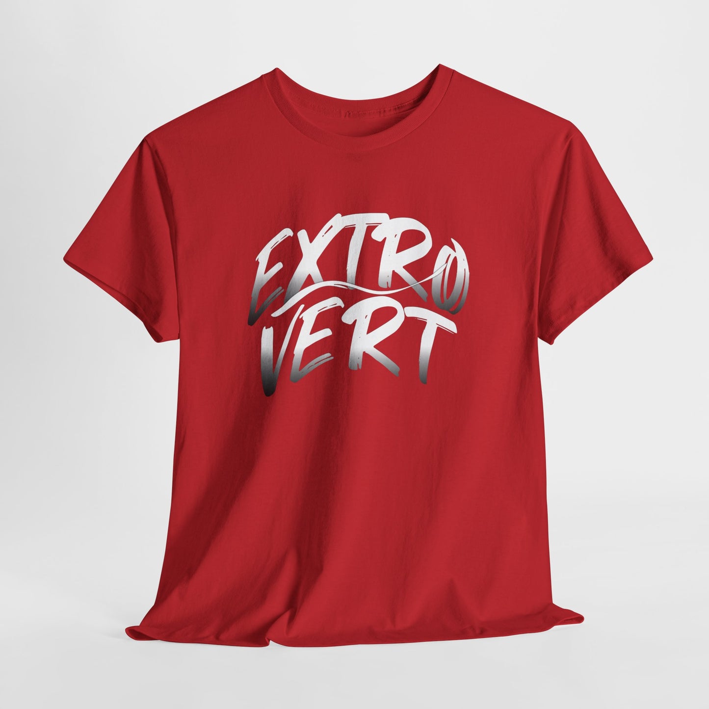 Extrovert Unisex Heavy Cotton Tee - Casual Wear, Gift for Social Butterflies, Graphic Tee, Everyday Comfort, Fun Statement Shirt