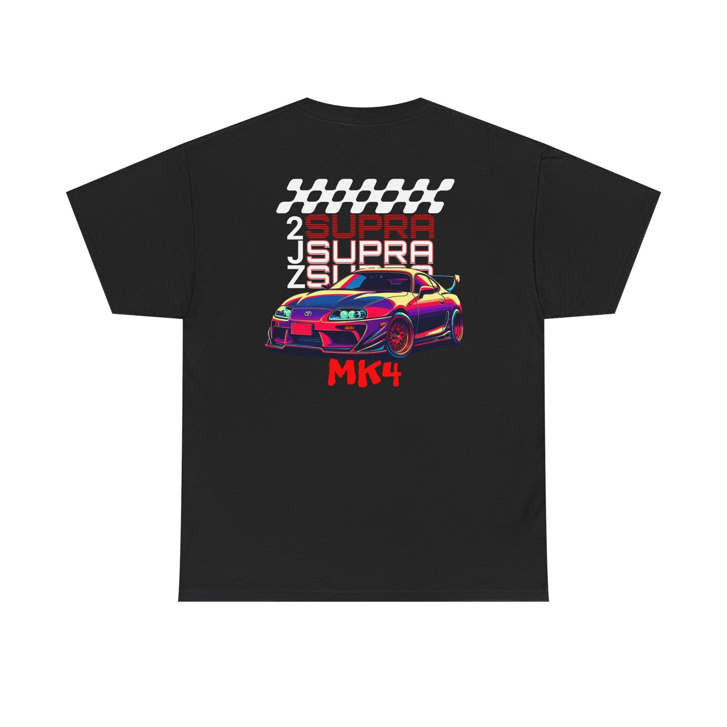 2JZ Supra MK4 Unisex Heavy Cotton Tee - Perfect T-Shirt for Car Enthusiasts, Gift for Birthdays, Car Shows, Everyday Wear