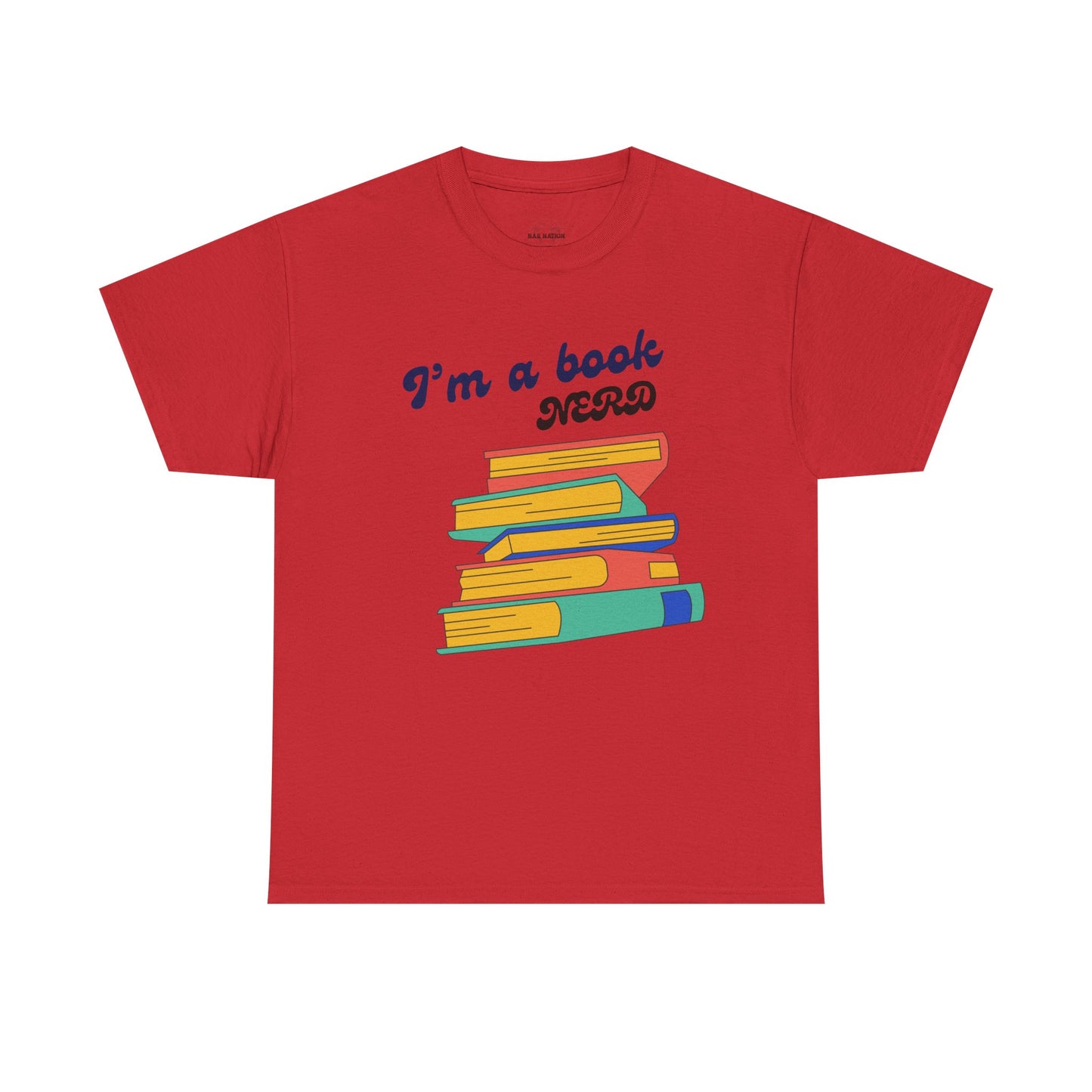I'm a Book Nerd Unisex Heavy Cotton Tee, Perfect for Book Lovers, Reading Gifts, Nerdy Apparel, Casual Wear, book nerd shirt