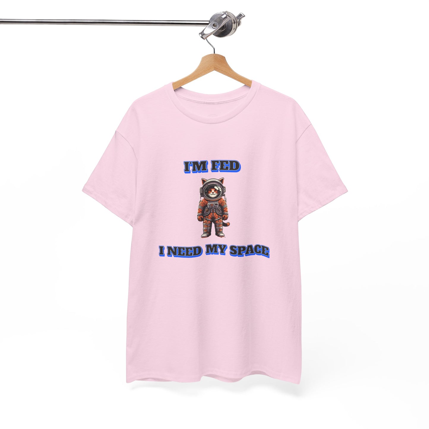 Funny cat lover shirt I'm Fed, I Need My Space - Funny Gift, Casual Wear, Animal Lover Shirt, Self-Care Humor, Everyday Comfort