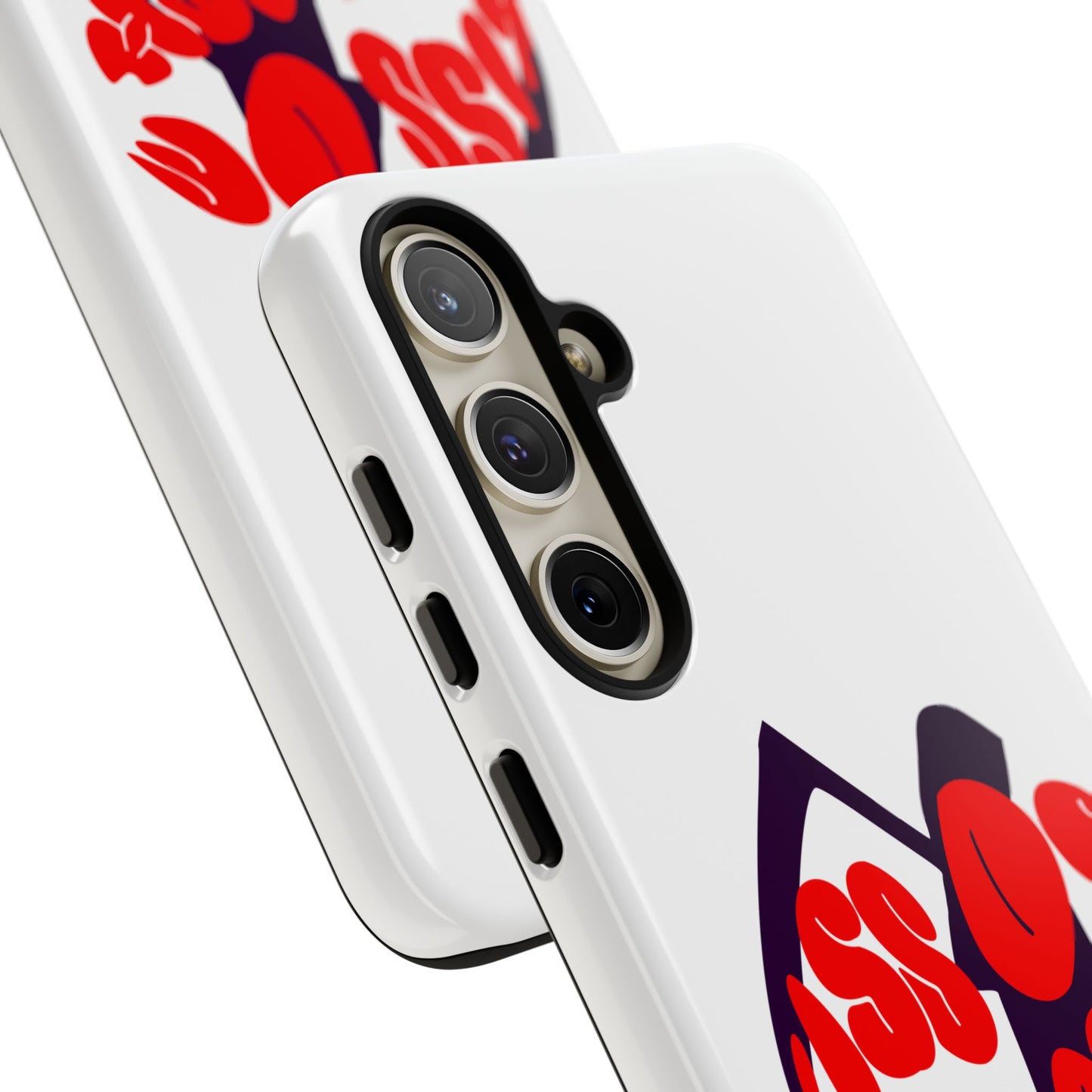 kiss Of Death iPhone Google Pixel Samsung Galaxy, cool design white phone case, iPhone phone Samsung galaxy Google pixel phone case