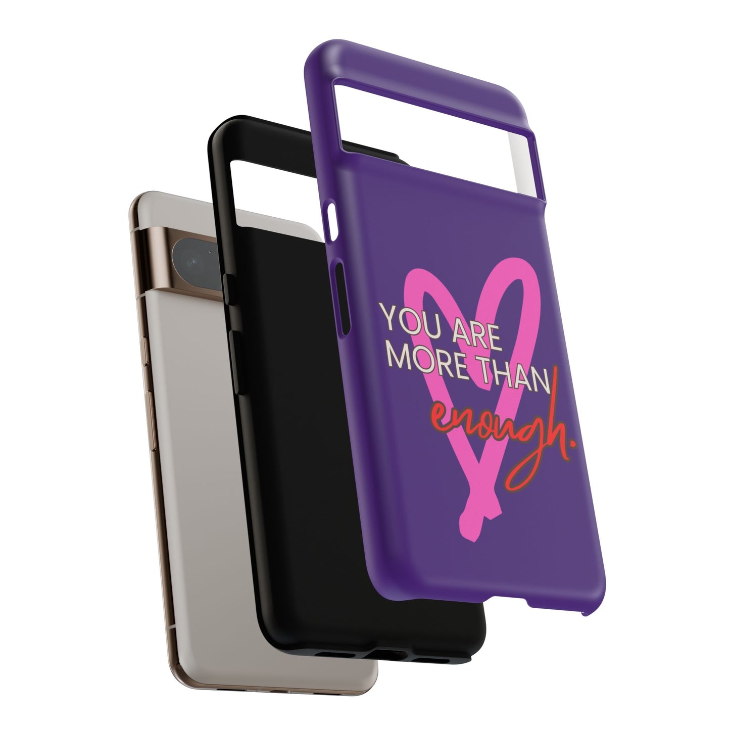 You are more than enough purple phone case, cute phone case gift