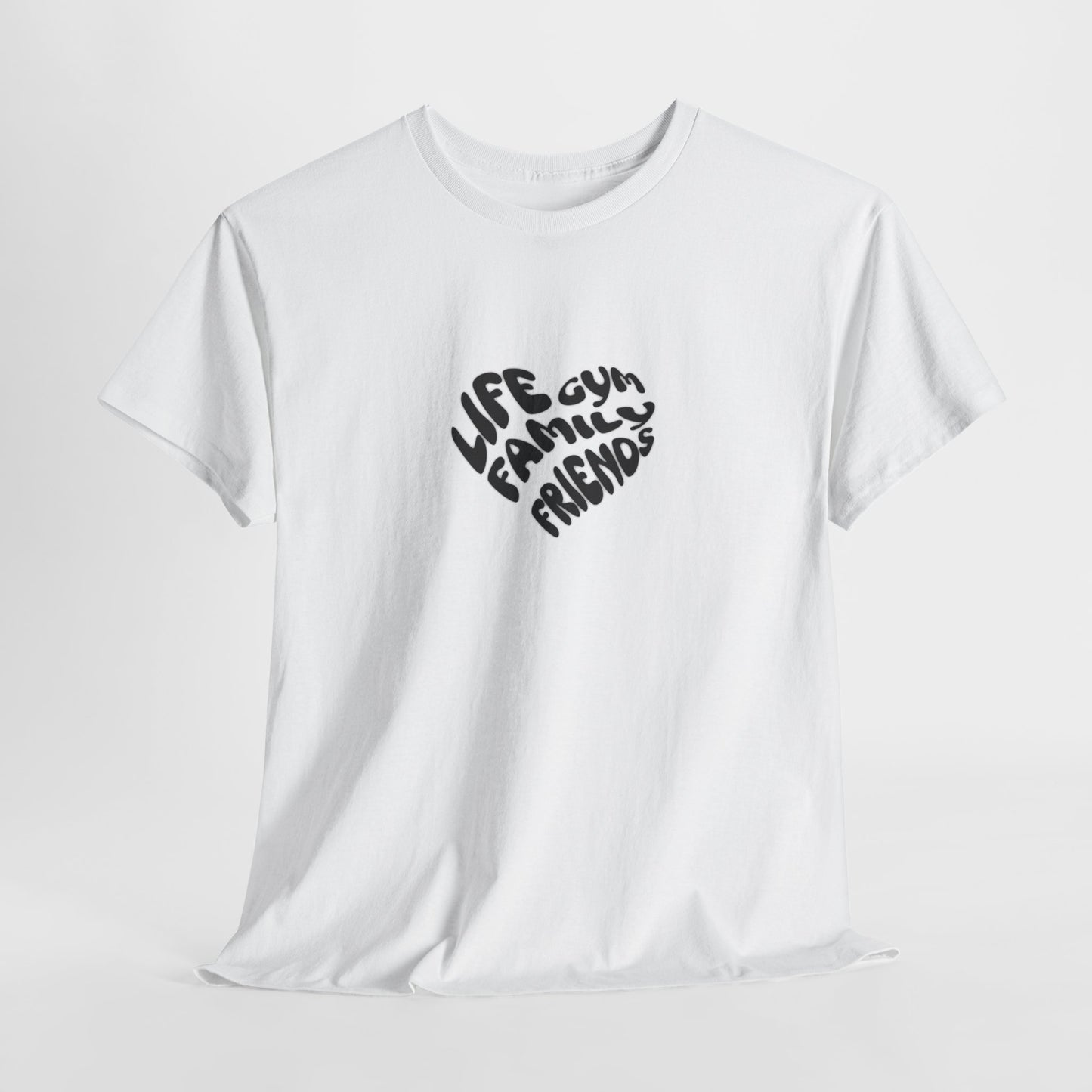 Life family friends gym shirt gym shirt fitness enthusiast shirt gym rat shirt