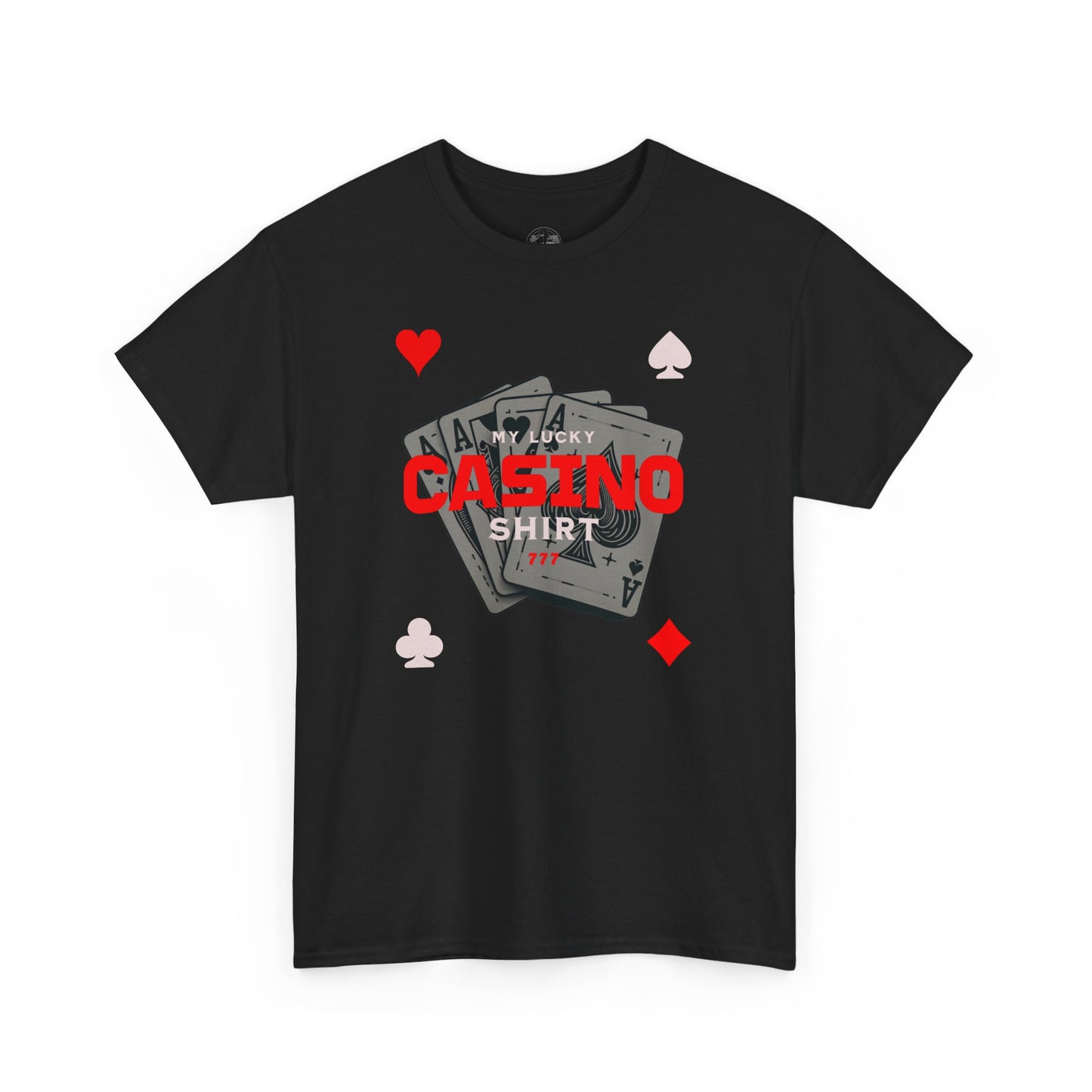 LuckyCasino shirt,Casino Lover's Unisex Heavy Cotton Tee, Perfect for Gamblers, Card Players, Poker Nights, Fun Gift, Casino Parties