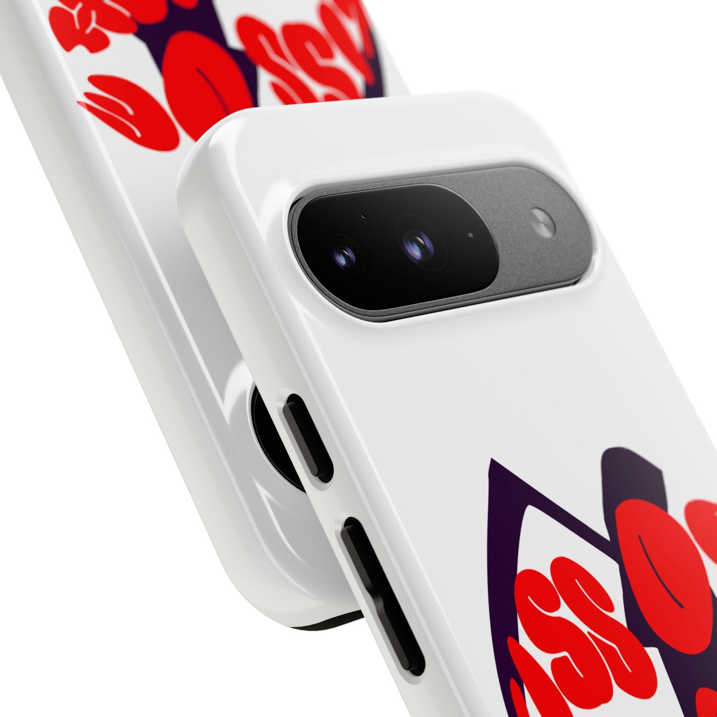 kiss Of Death iPhone Google Pixel Samsung Galaxy, cool design white phone case, iPhone phone Samsung galaxy Google pixel phone case
