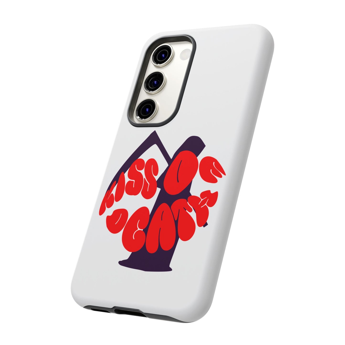 kiss Of Death iPhone Google Pixel Samsung Galaxy, cool design white phone case, iPhone phone Samsung galaxy Google pixel phone case