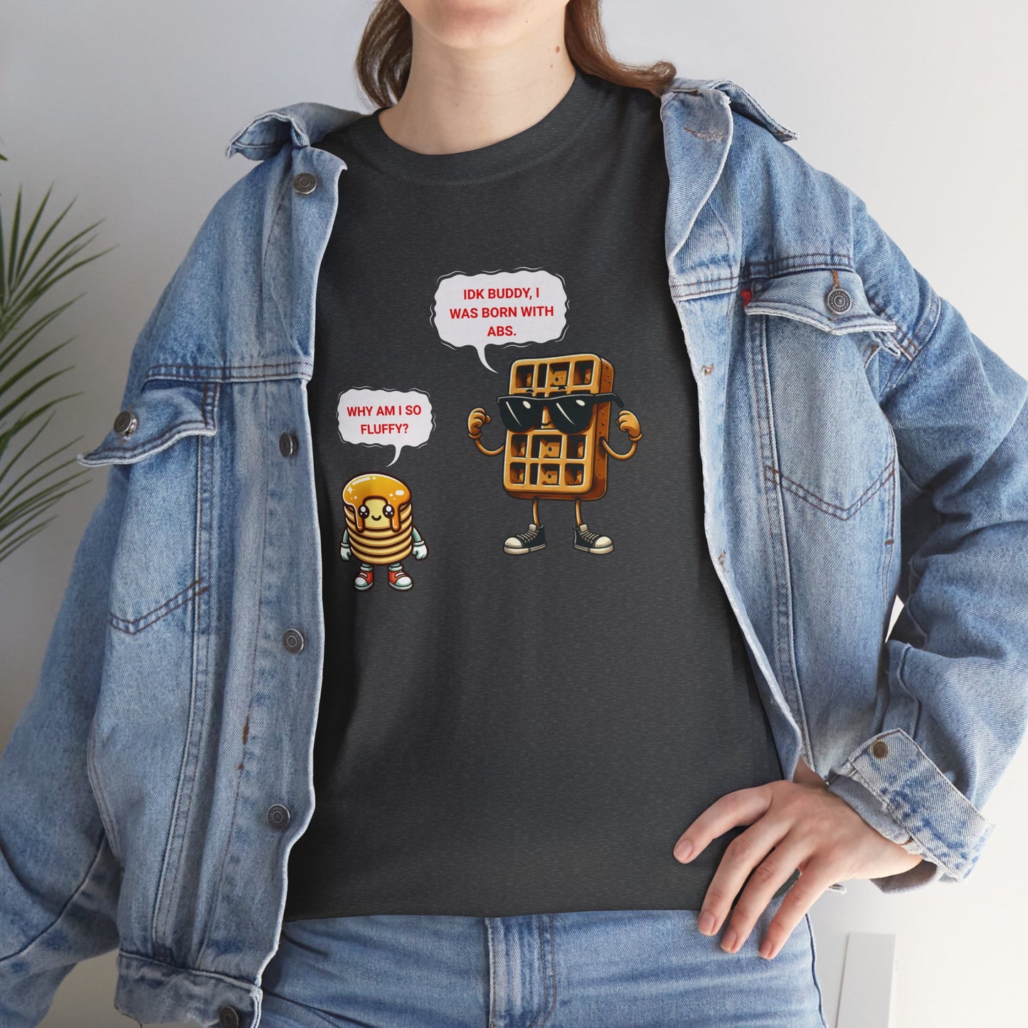 Funny breakfast waffle shirt waffle with abs shirt breakfast lovers shirt, waffle lovers shirt