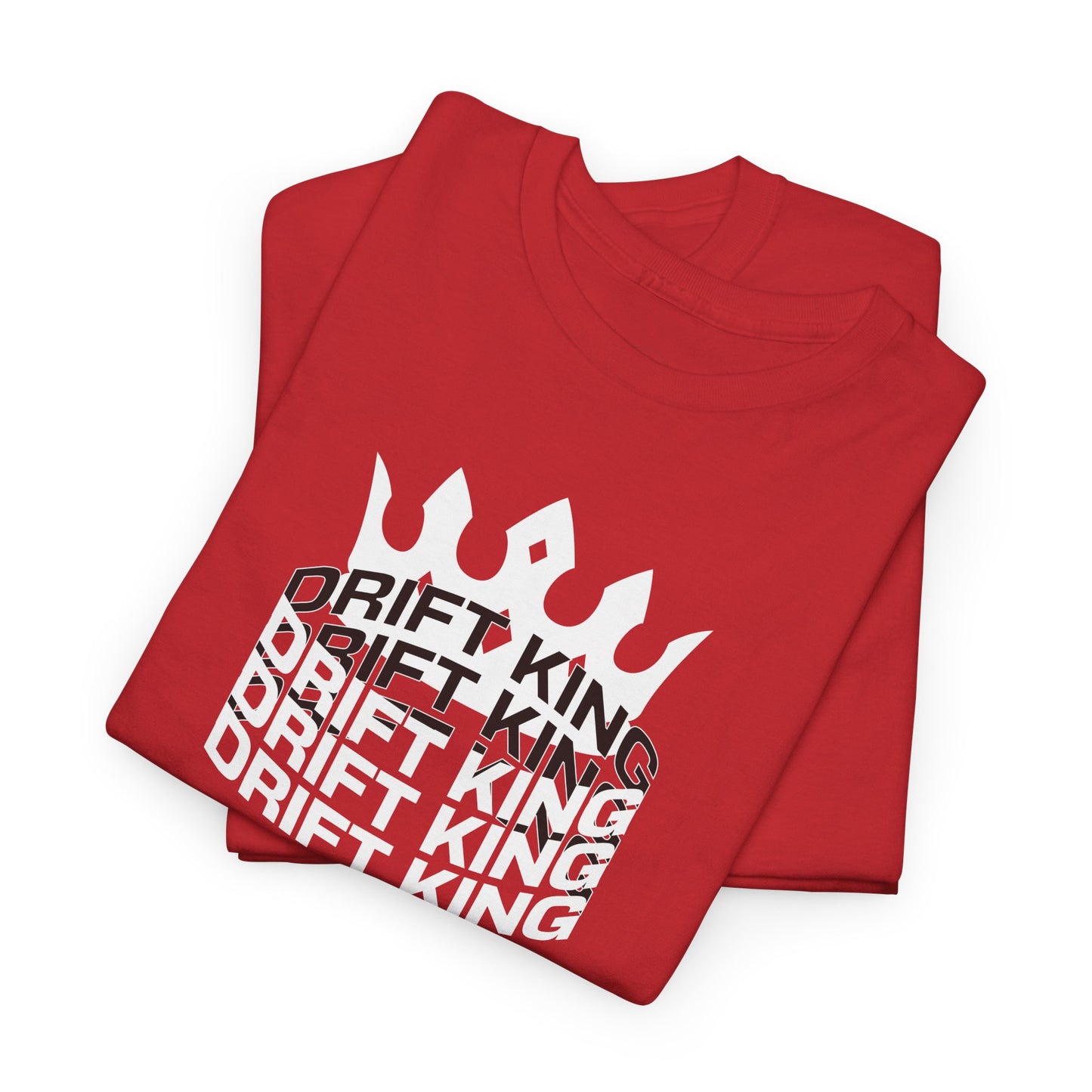 Drift King Unisex Heavy Cotton Tee - Stylish Streetwear, Perfect for Car Enthusiasts, Gift for Drivers, Casual Wear, Unique Tee