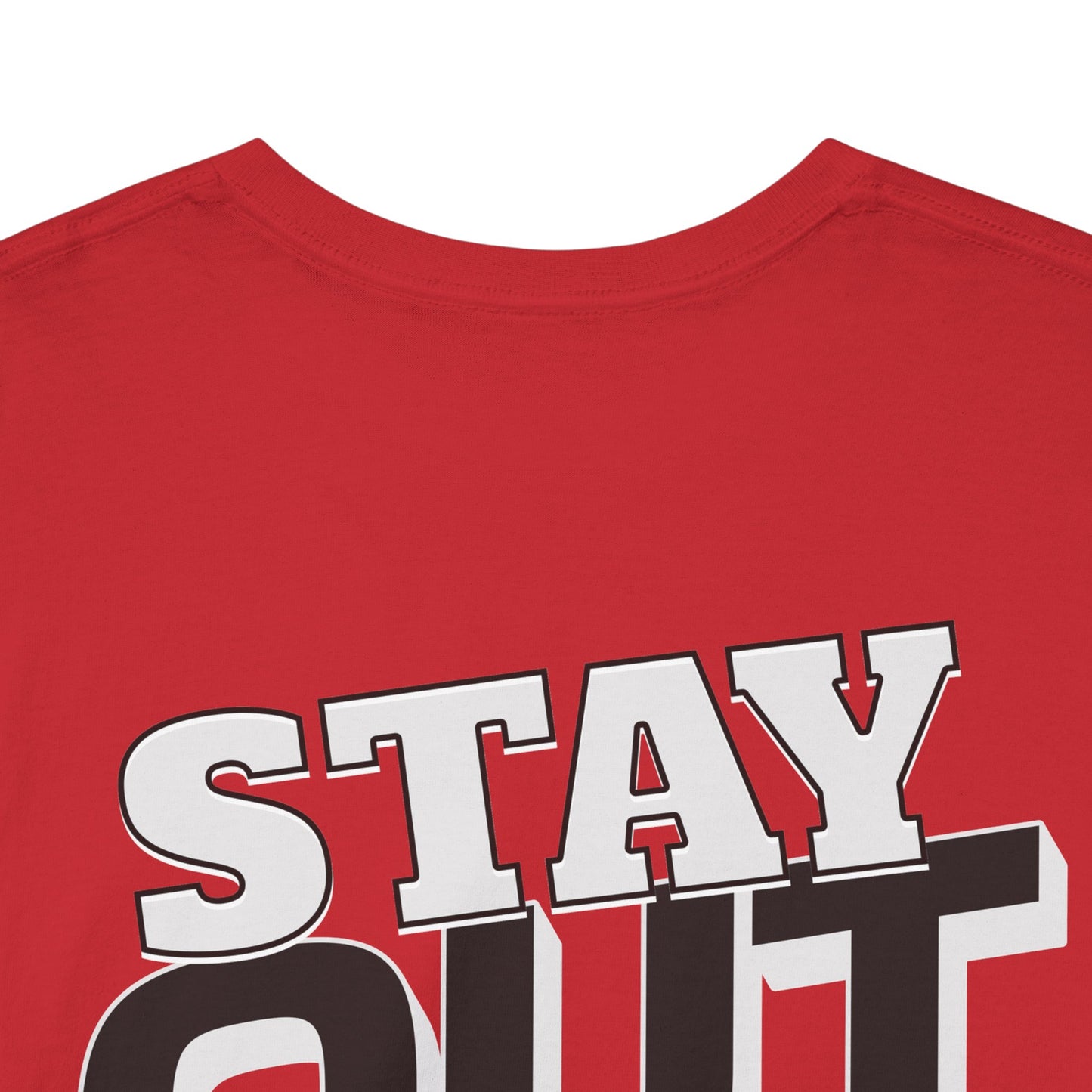 Stay Out of It Unisex Heavy Cotton Tee, Casual Wear, Gift for Friends, Street Style, Funny T-Shirt, Everyday Comfort