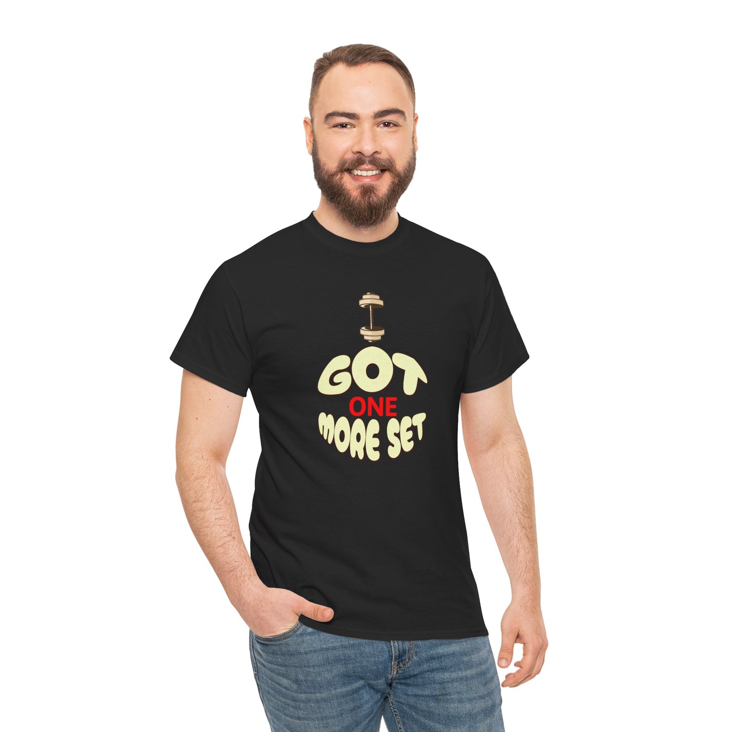 I Got One More Set t-shirt Perfect for Gym Lovers, Athletes, Workout Gift, Plus-Size Friendly, Casual Wear