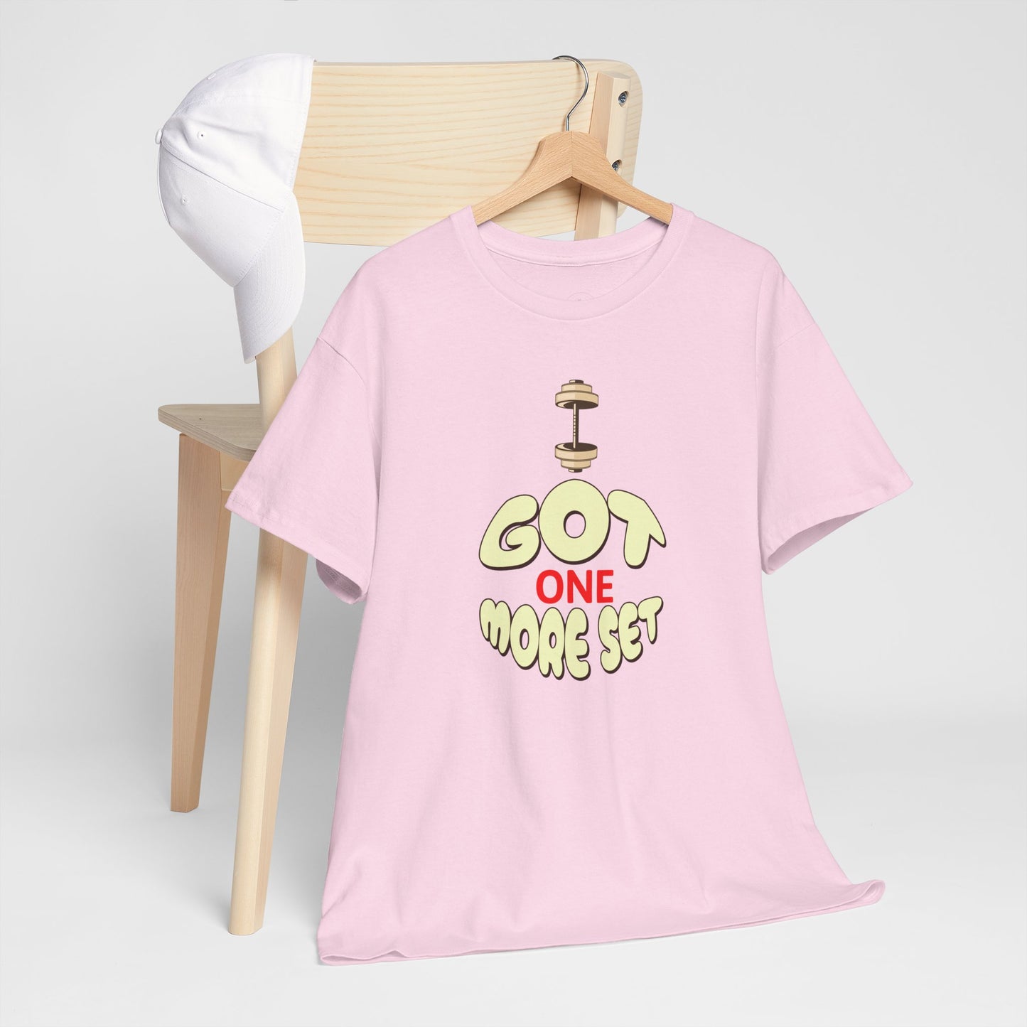 I Got One More Set t-shirt Perfect for Gym Lovers, Athletes, Workout Gift, Plus-Size Friendly, Casual Wear