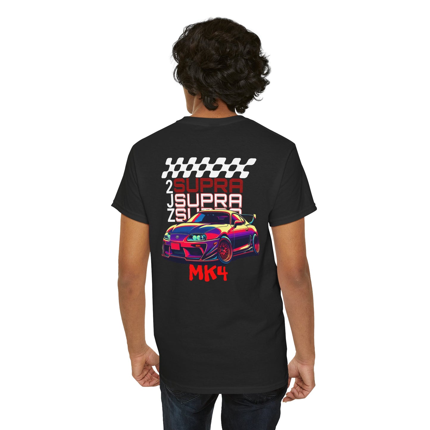 2JZ Supra MK4 Unisex Heavy Cotton Tee - Perfect T-Shirt for Car Enthusiasts, Gift for Birthdays, Car Shows, Everyday Wear