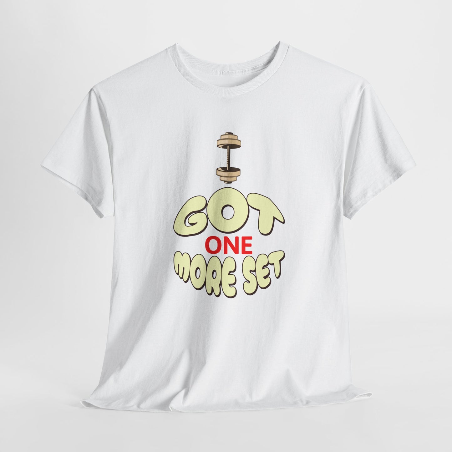 I Got One More Set t-shirt Perfect for Gym Lovers, Athletes, Workout Gift, Plus-Size Friendly, Casual Wear