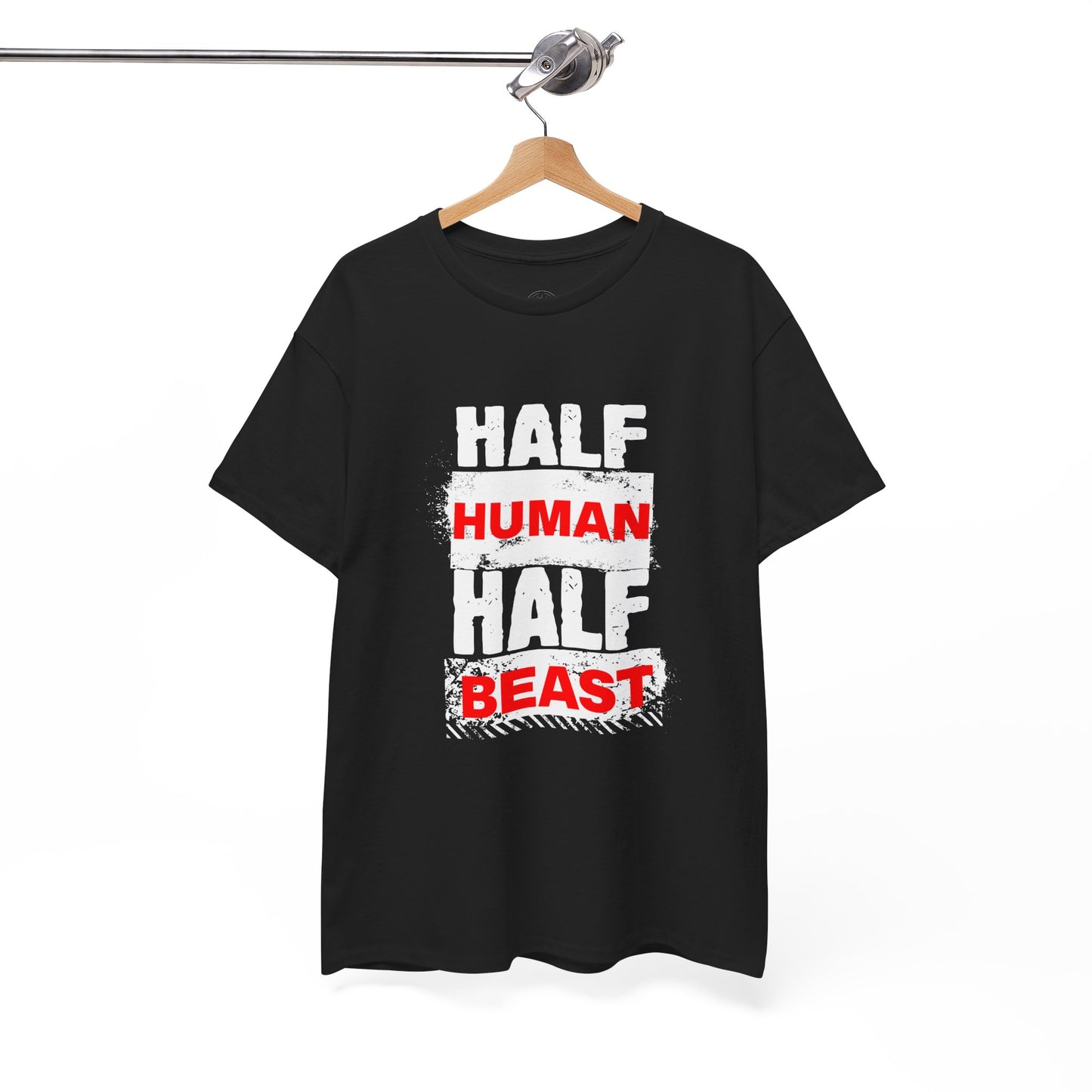 Half Human Half Beast shirt, Unisex Graphic T-Shirt, gym shirt, Unique Gift, fitness apperal, Statement Apparel