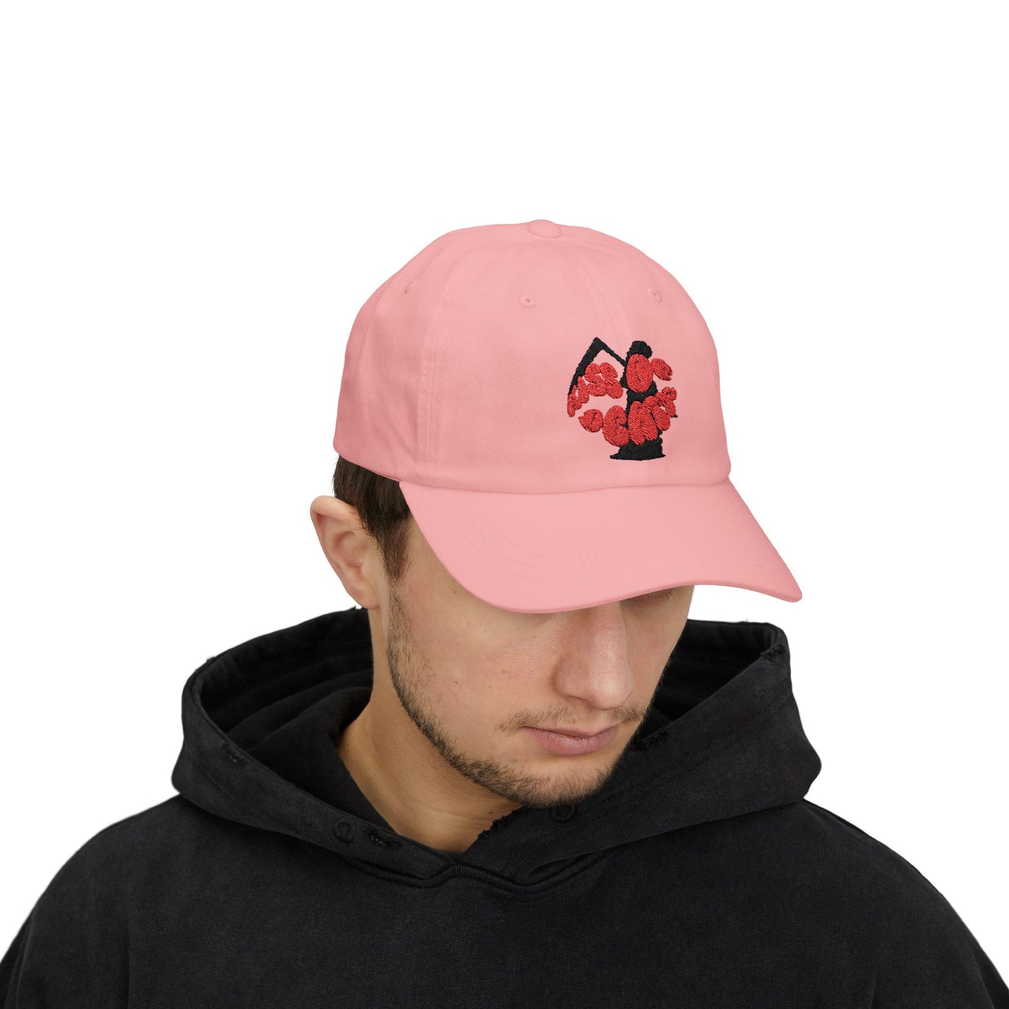 Kiss Of Death Hat Great Gift, White pink hat, cool design hat, adjustable hat
