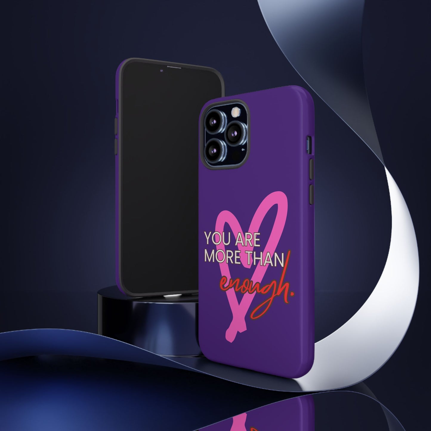 You are more than enough purple phone case, cute phone case gift