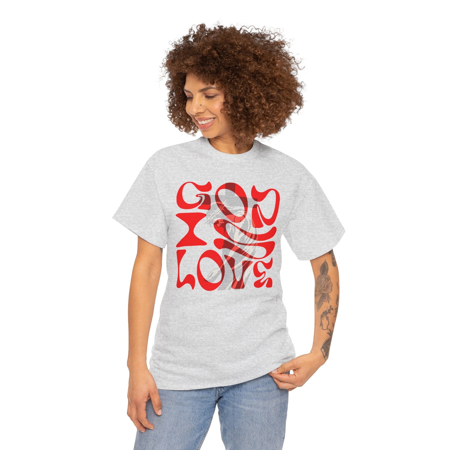 God is Love t-shirt, Christian T-shirt, face T-shirt