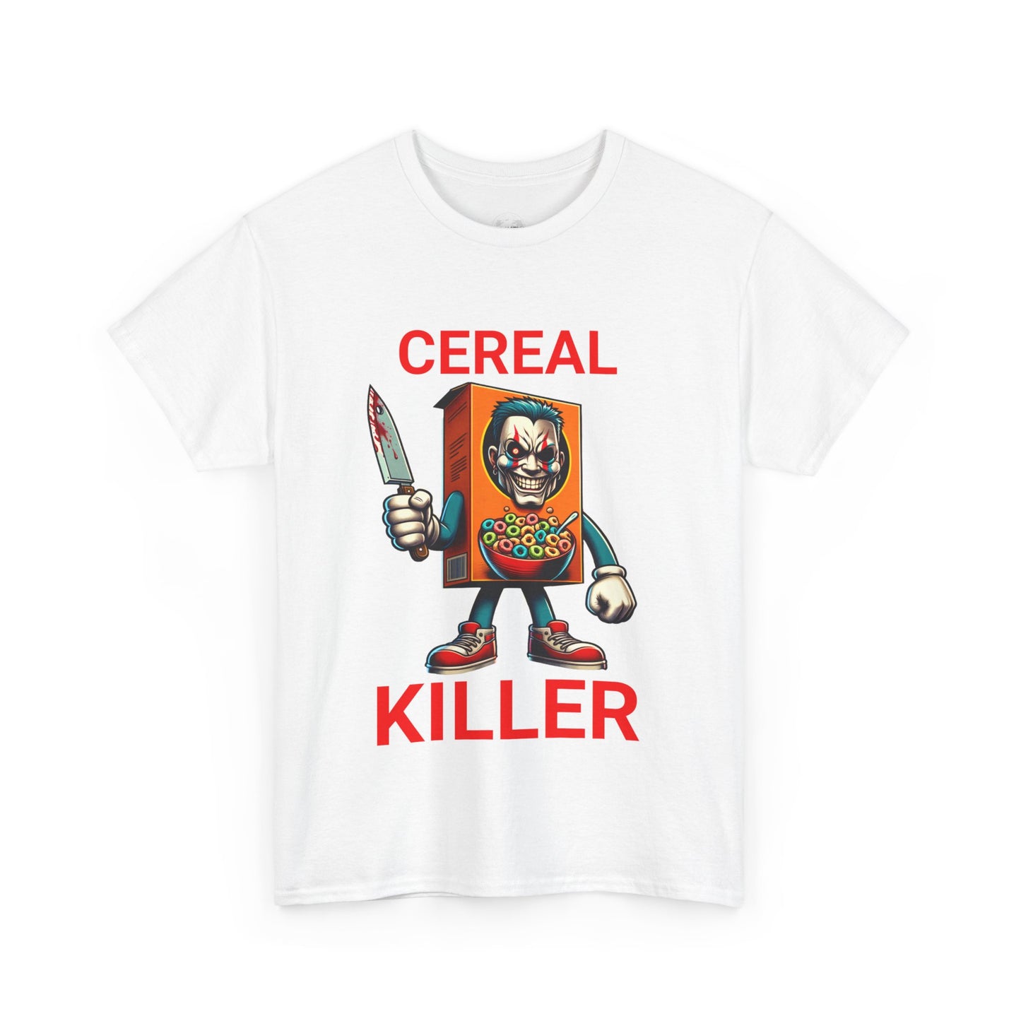 Cereal Killer Tee - Funny Unisex Cotton T-Shirt, Perfect for Halloween, Gift for Foodies, Quirky Humor Shirt