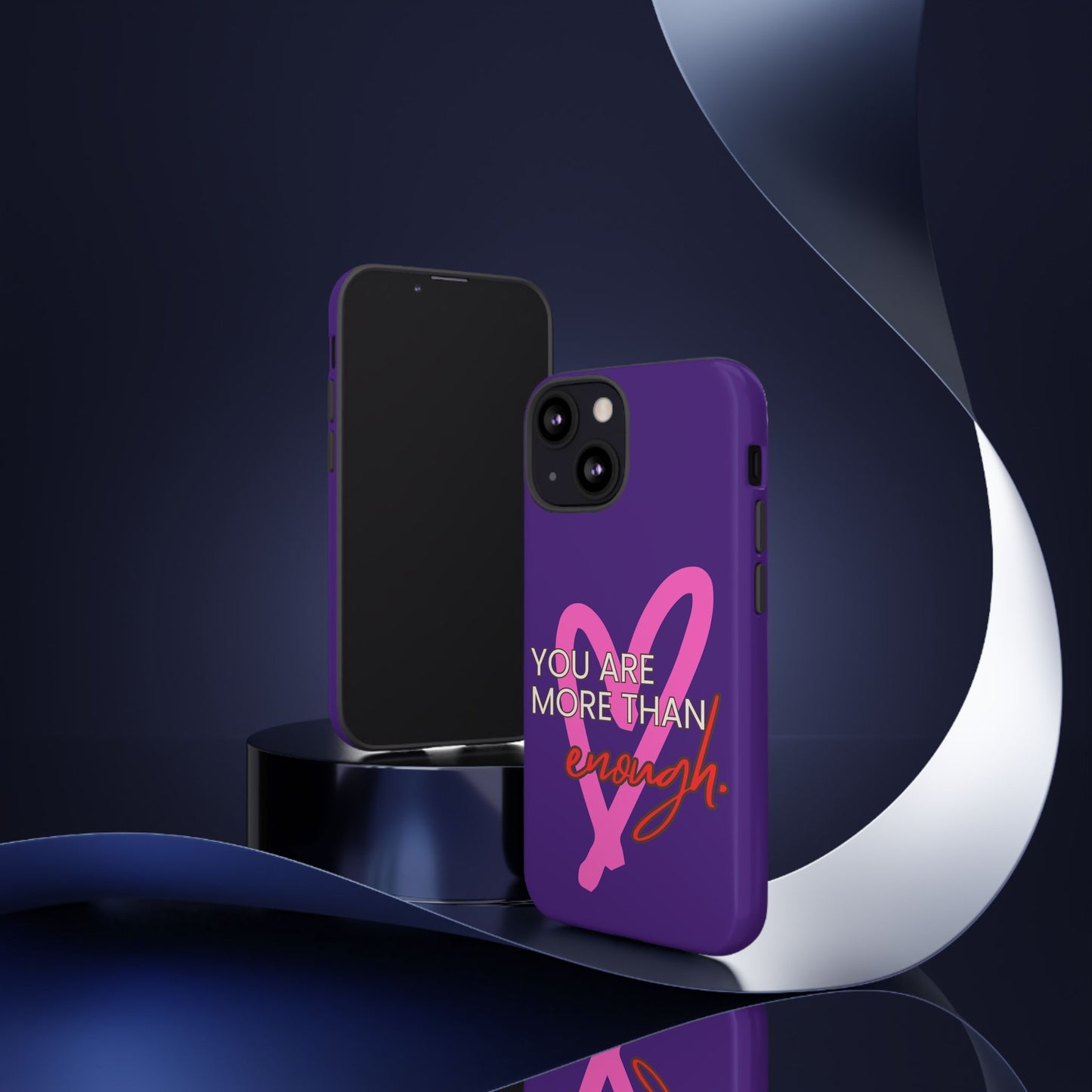 You are more than enough purple phone case, cute phone case gift