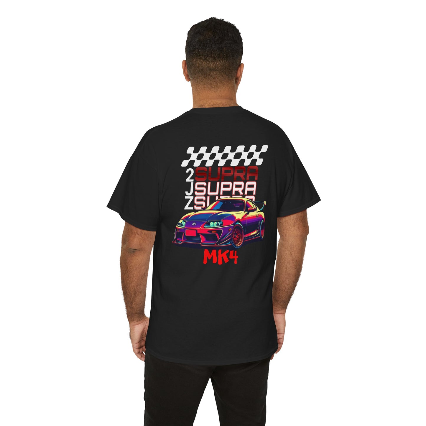 2JZ Supra MK4 Unisex Heavy Cotton Tee - Perfect T-Shirt for Car Enthusiasts, Gift for Birthdays, Car Shows, Everyday Wear