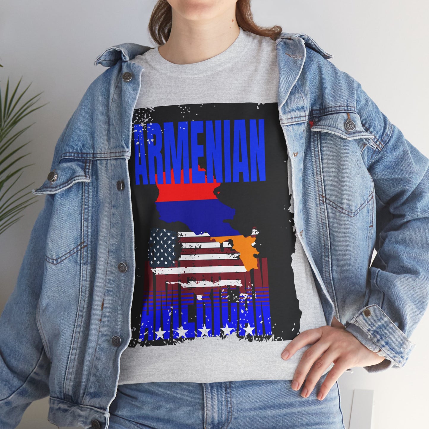 Armenian American T-shirt, Unisex T-Shirt for Heritage, Independence Day, Gifts for Armenians, Casual Wear, Patriotic Shirt