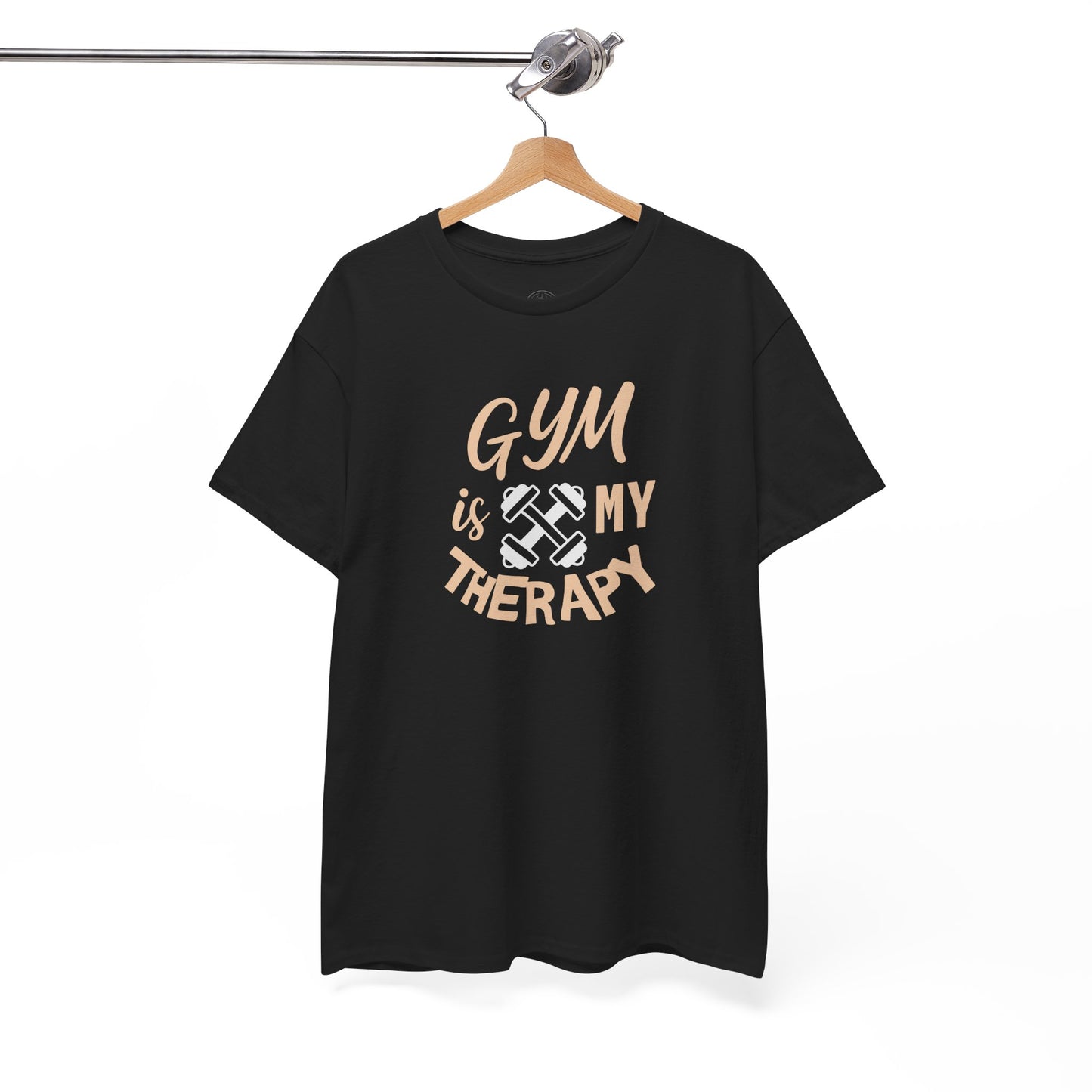 Gym Therapy Tee - Unisex Heavy Cotton T-Shirt, Fitness Apparel, Workout Gift, Motivational Shirt, Gym Lover Clothing