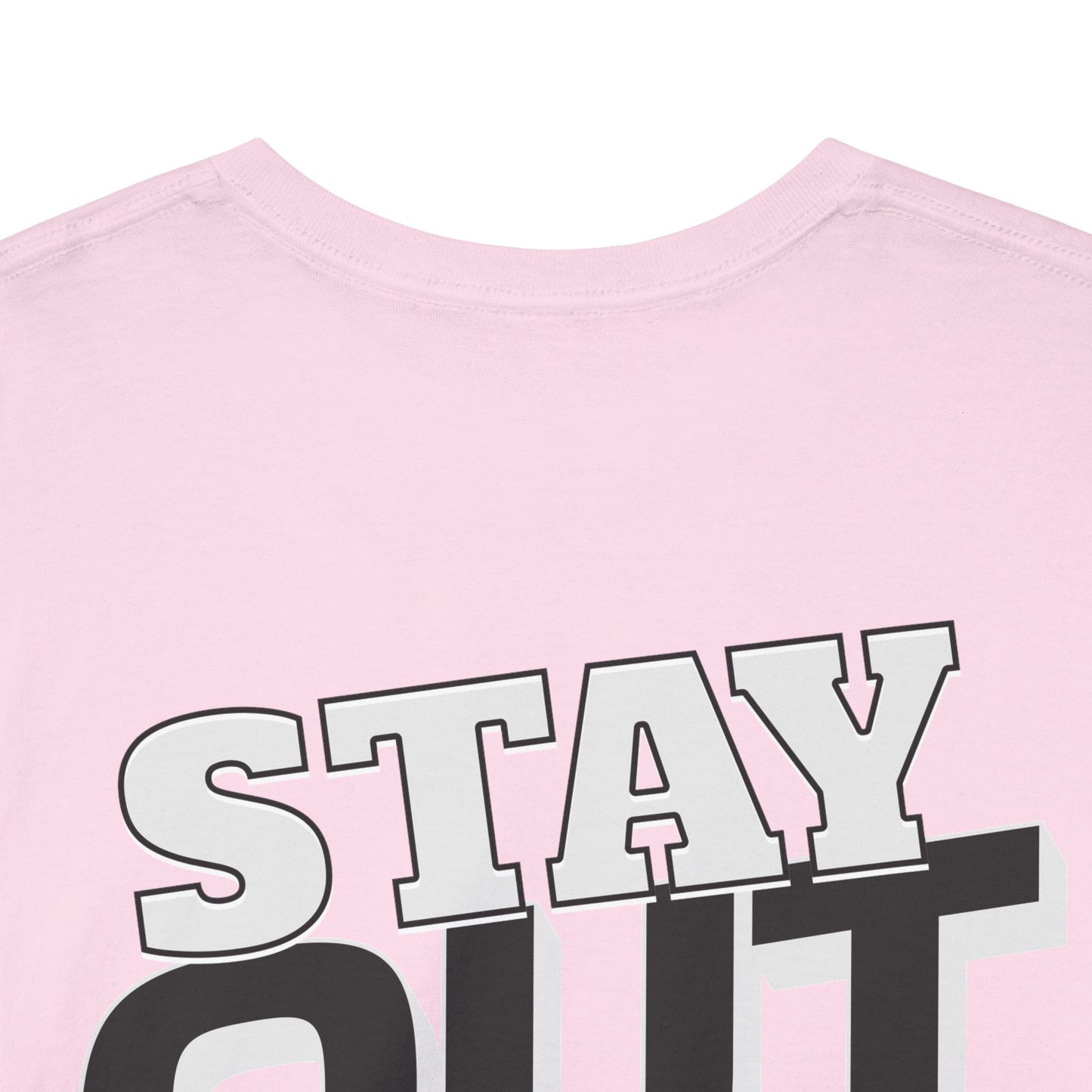 Stay Out of It Unisex Heavy Cotton Tee, Casual Wear, Gift for Friends, Street Style, Funny T-Shirt, Everyday Comfort