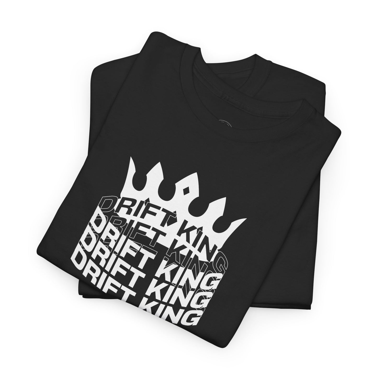 Drift King Unisex Heavy Cotton Tee - Stylish Streetwear, Perfect for Car Enthusiasts, Gift for Drivers, Casual Wear, Unique Tee