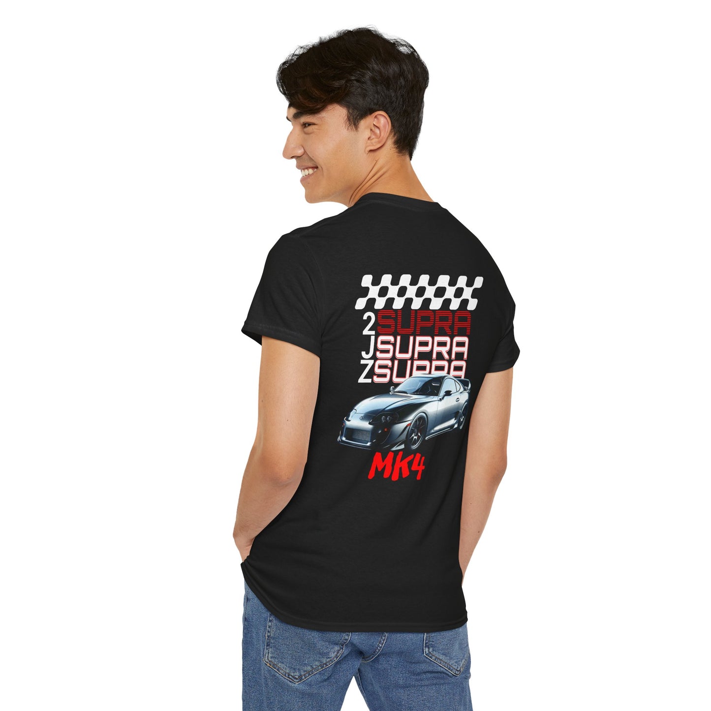 2JZ Supra MK4 Unisex Heavy Cotton Tee - Perfect T-Shirt for Car Enthusiasts, Gift for Birthdays, Car Shows, Everyday Wear