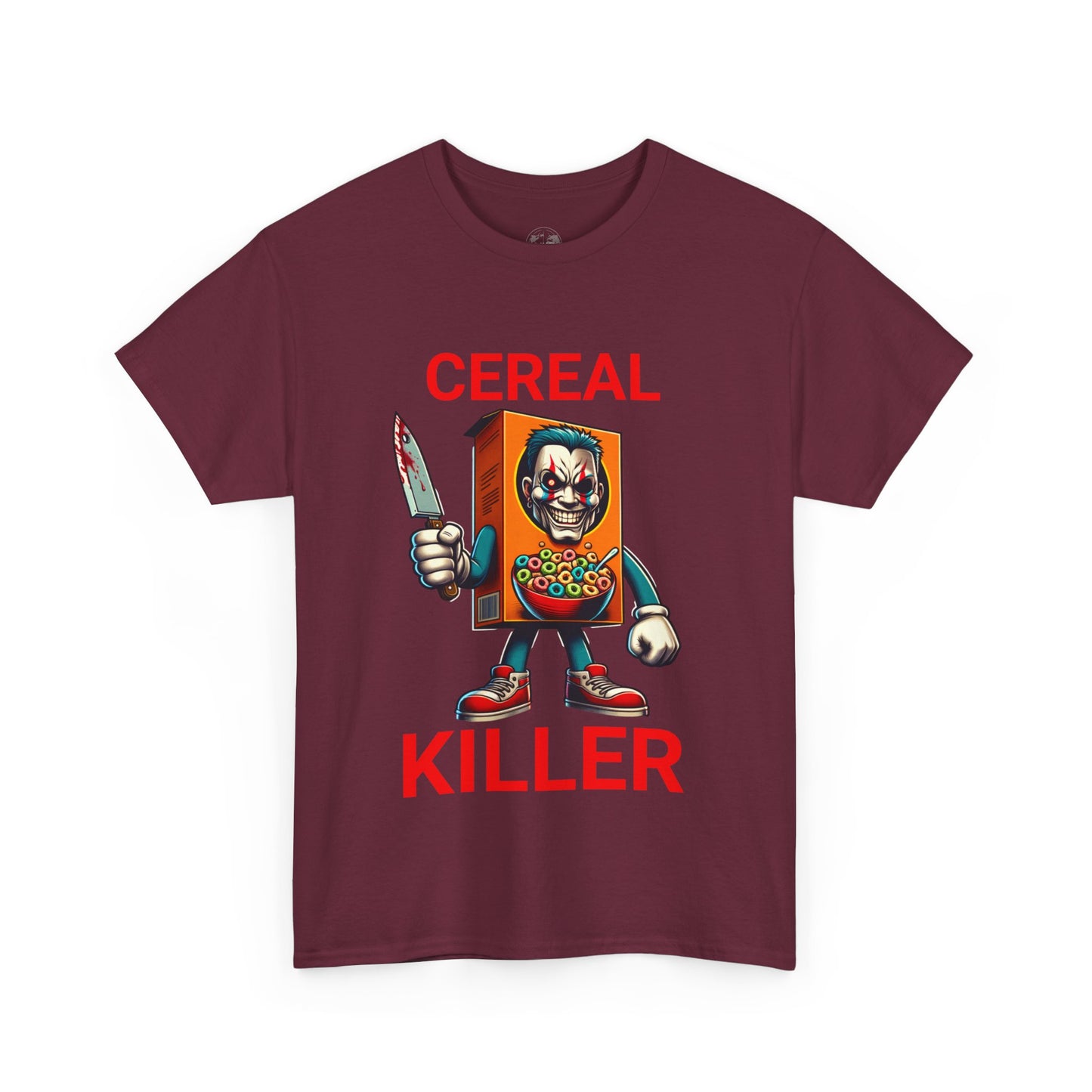 Cereal Killer Tee - Funny Unisex Cotton T-Shirt, Perfect for Halloween, Gift for Foodies, Quirky Humor Shirt