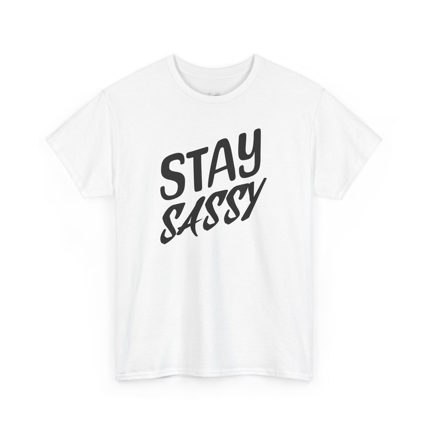 Stay Sassy Unisex Heavy Cotton Tee, Funny T-Shirt, Casual Wear, Gifts for Friends, Sassy Quote Tee, Statement T-Shirt
