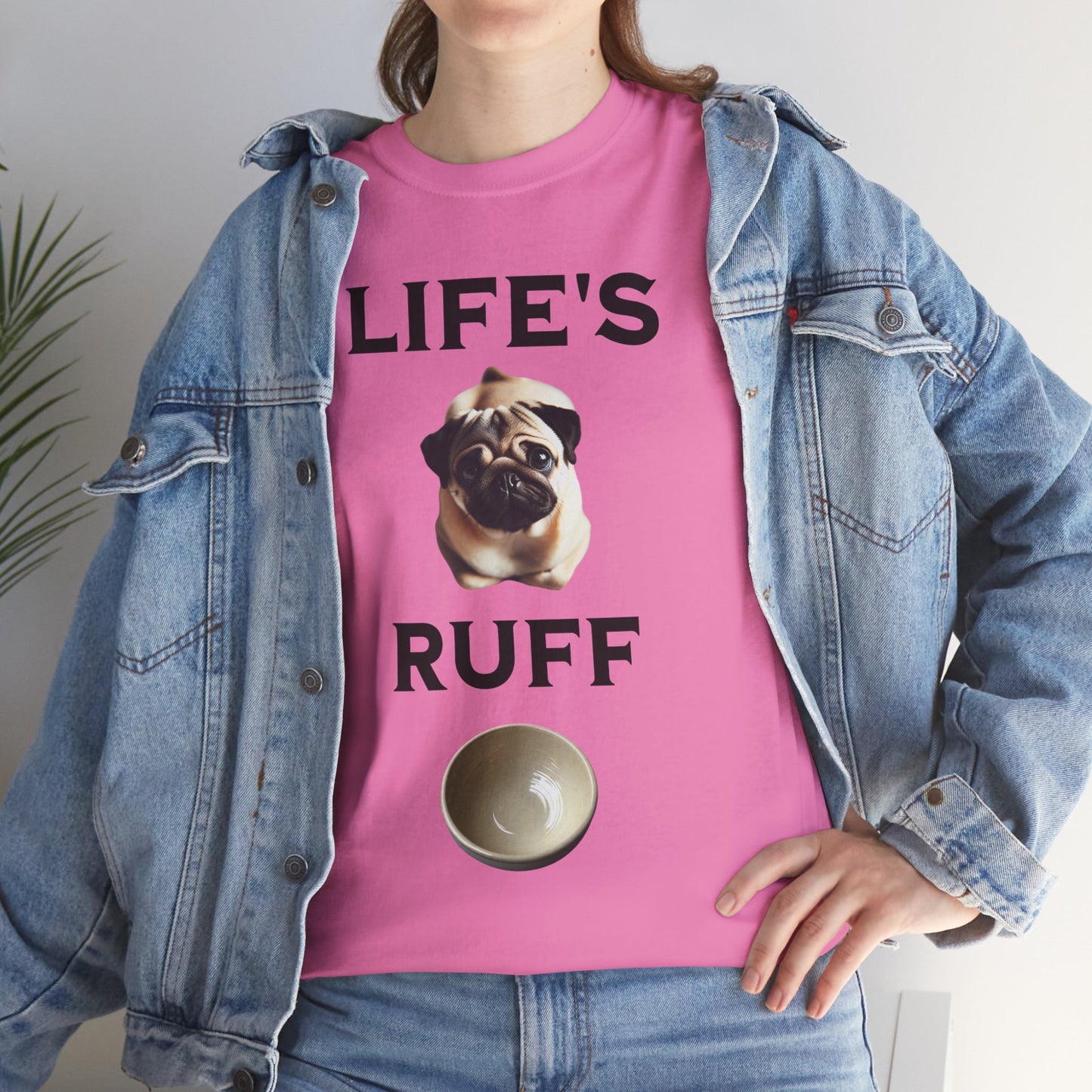 Life is Ruff Funny Shirt, Funny Dog Lover Shirt, Gifts for Pet Owners, Casual Wear, Dog-Themed Apparel, Birthday Gift