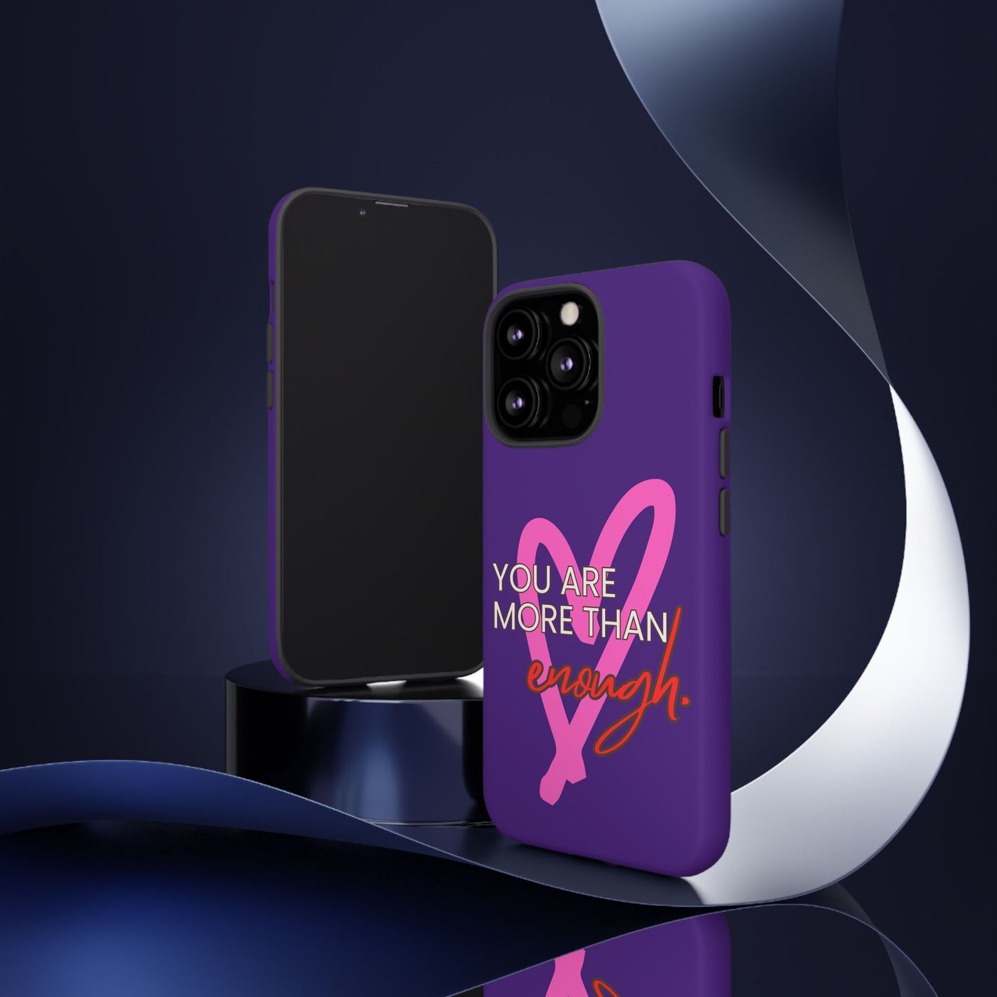 You are more than enough purple phone case, cute phone case gift