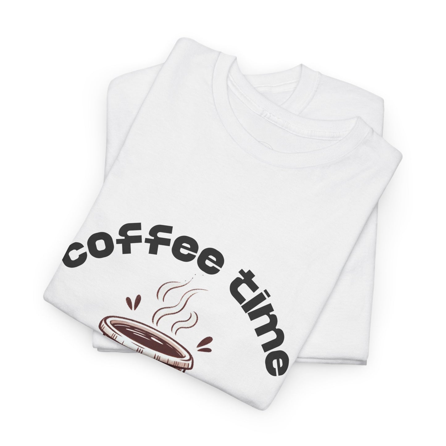 Coffee time anytime T-shirt, Unisex Cotton Shirt, Cute Coffee Lover Gift, Casual Outfit, Daily Reminder T-Shirt