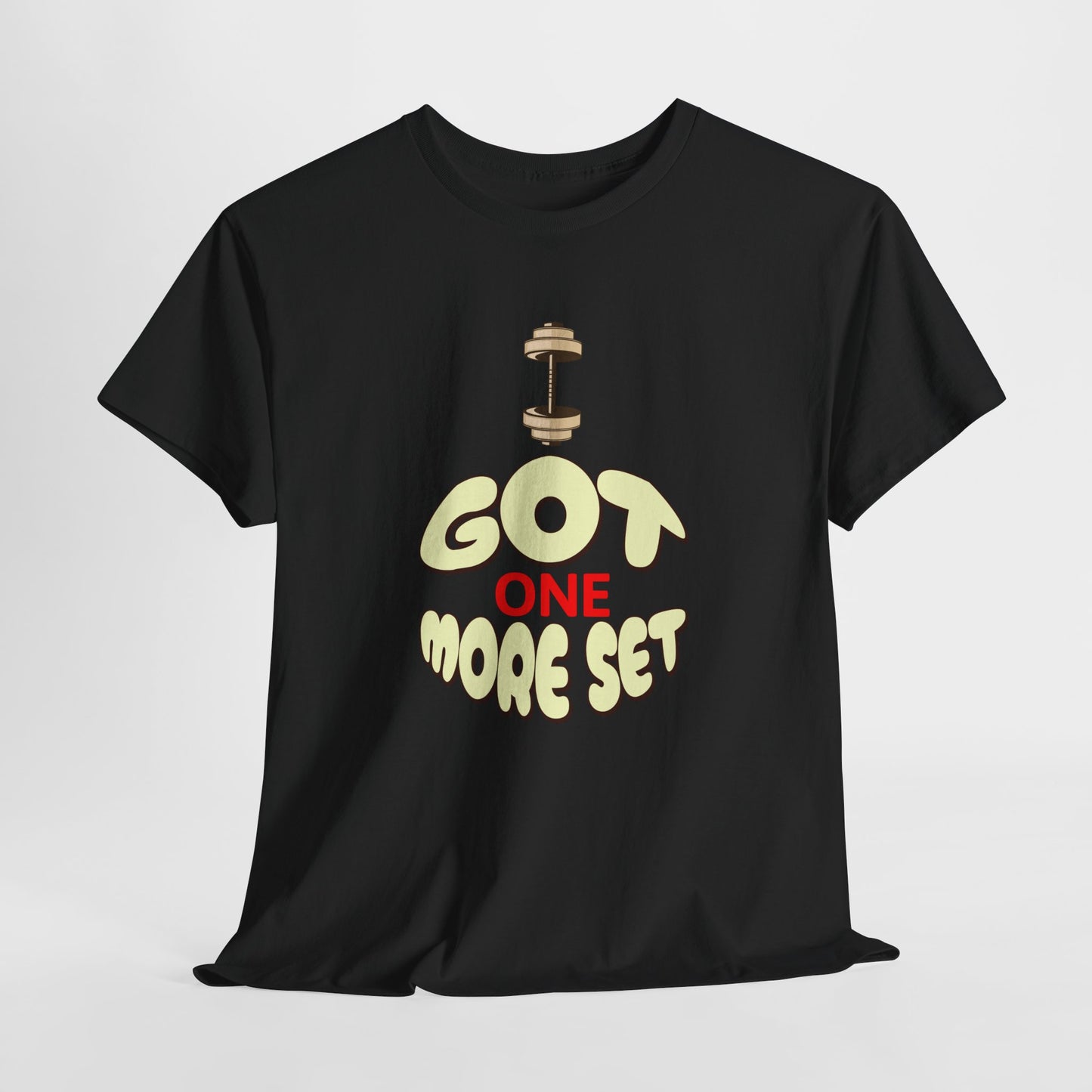 I Got One More Set t-shirt Perfect for Gym Lovers, Athletes, Workout Gift, Plus-Size Friendly, Casual Wear