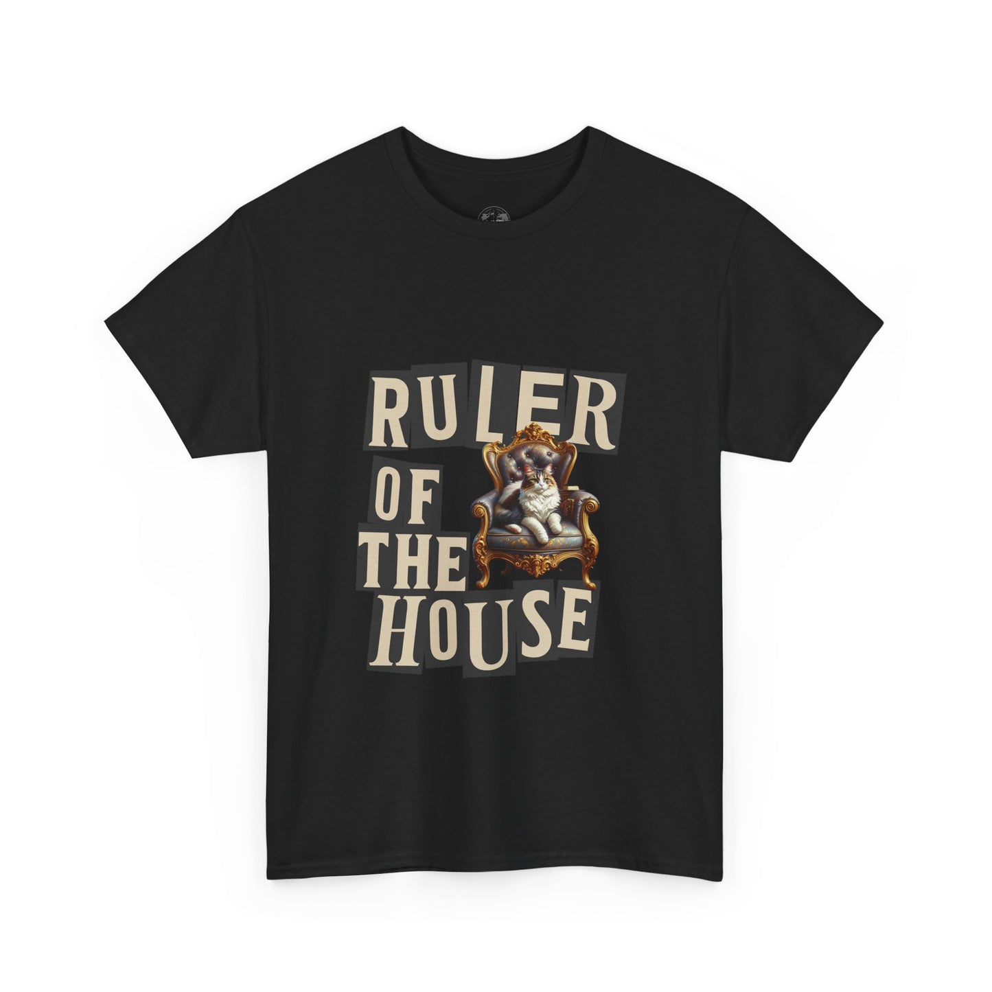 Ruler of the House Tee, Funny Pet Shirt, Gift for Cat Lovers, Unisex Cotton Tee, Casual Wear for Pet Owners