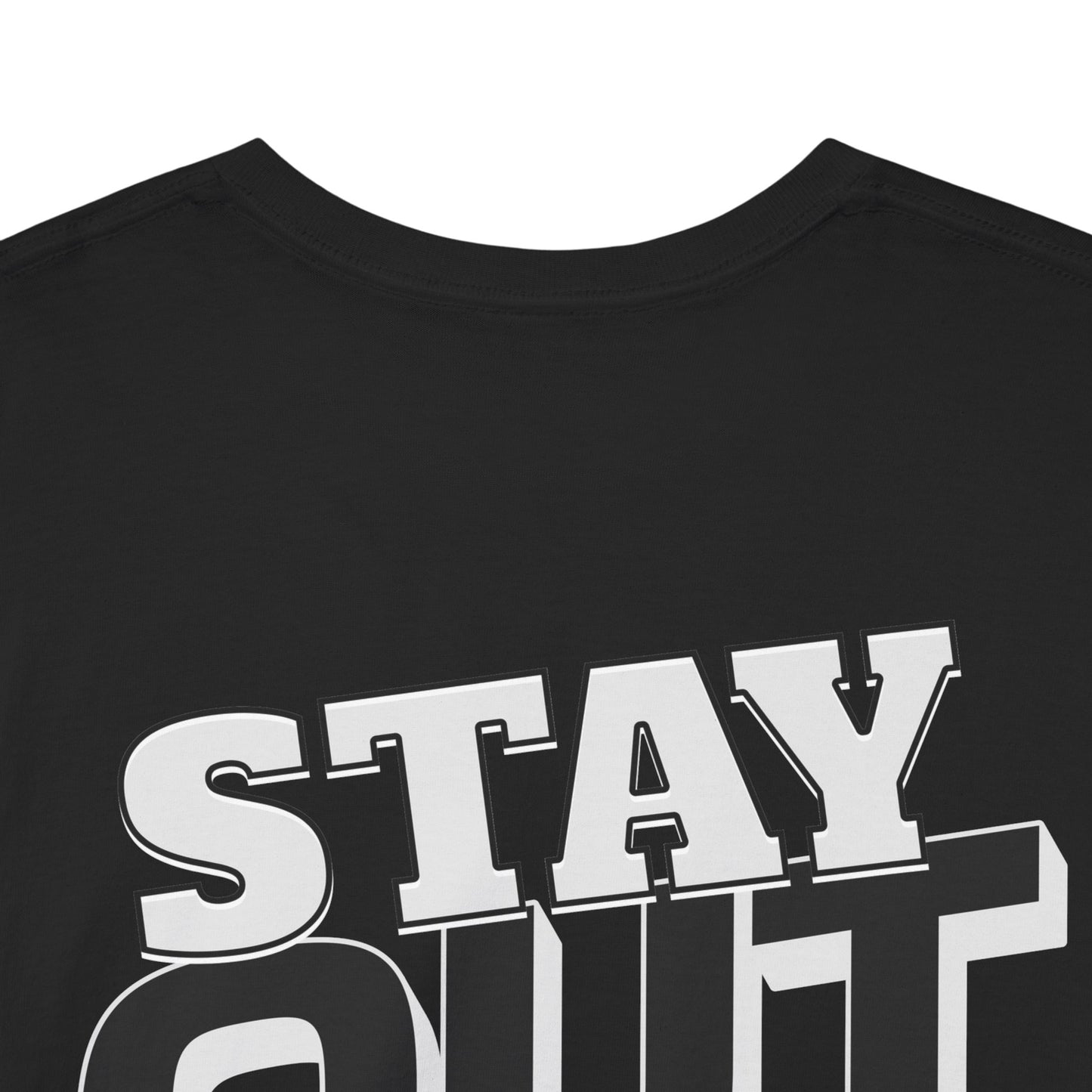 Stay Out of It Unisex Heavy Cotton Tee, Casual Wear, Gift for Friends, Street Style, Funny T-Shirt, Everyday Comfort