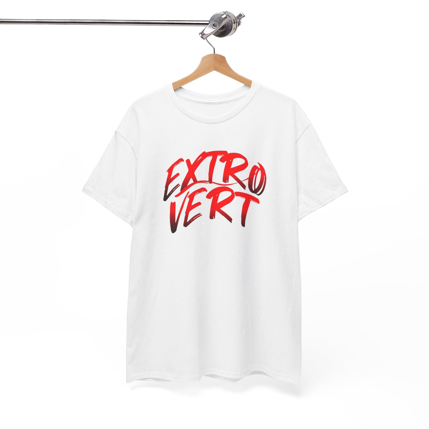 Extrovert Unisex Heavy Cotton Tee - Casual Wear, Gift for Social Butterflies, Graphic Tee, Everyday Comfort, Fun Statement Shirt