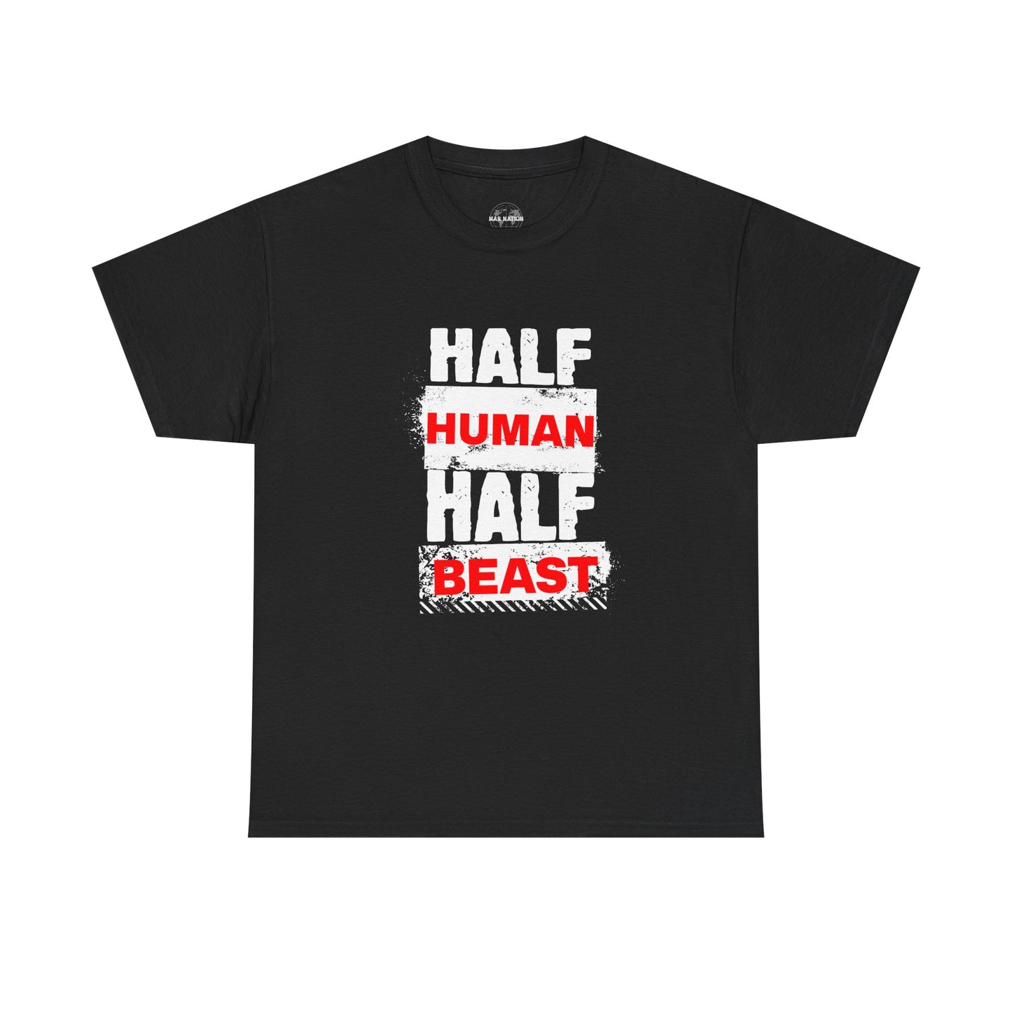 Half Human Half Beast shirt, Unisex Graphic T-Shirt, gym shirt, Unique Gift, fitness apperal, Statement Apparel