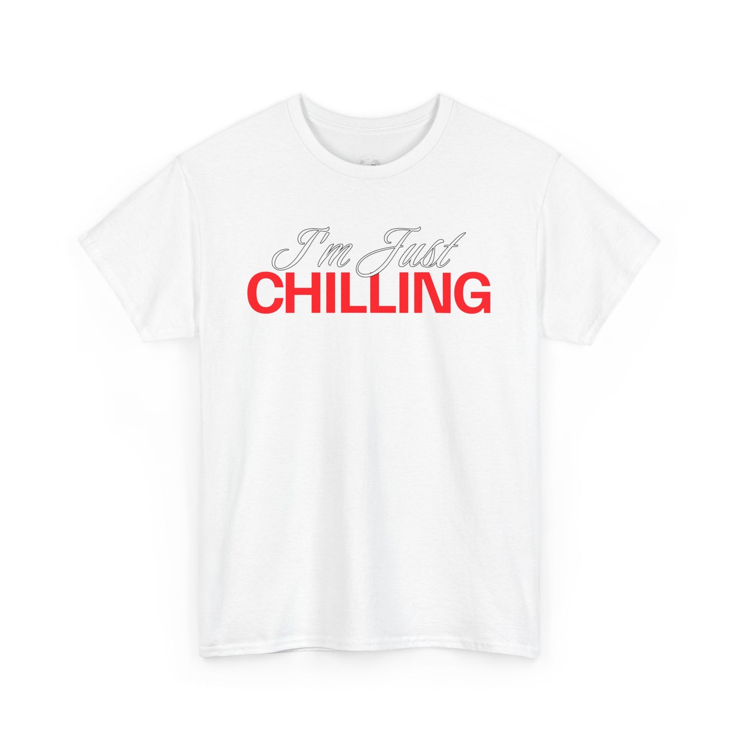 I'm Just Chilling Unisex Cotton Tee, Relaxed Fit Shirt, Casual Everyday Wear, Gift for Friends, Lazy Day Apparel, Summer Top