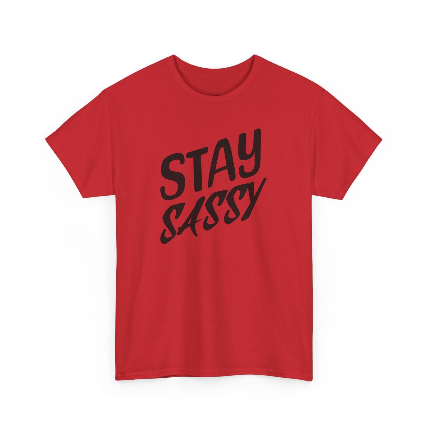 Stay Sassy Unisex Heavy Cotton Tee, Funny T-Shirt, Casual Wear, Gifts for Friends, Sassy Quote Tee, Statement T-Shirt